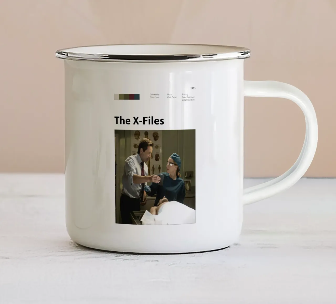 Gli X-File tazza in smalto da The Movie Wall