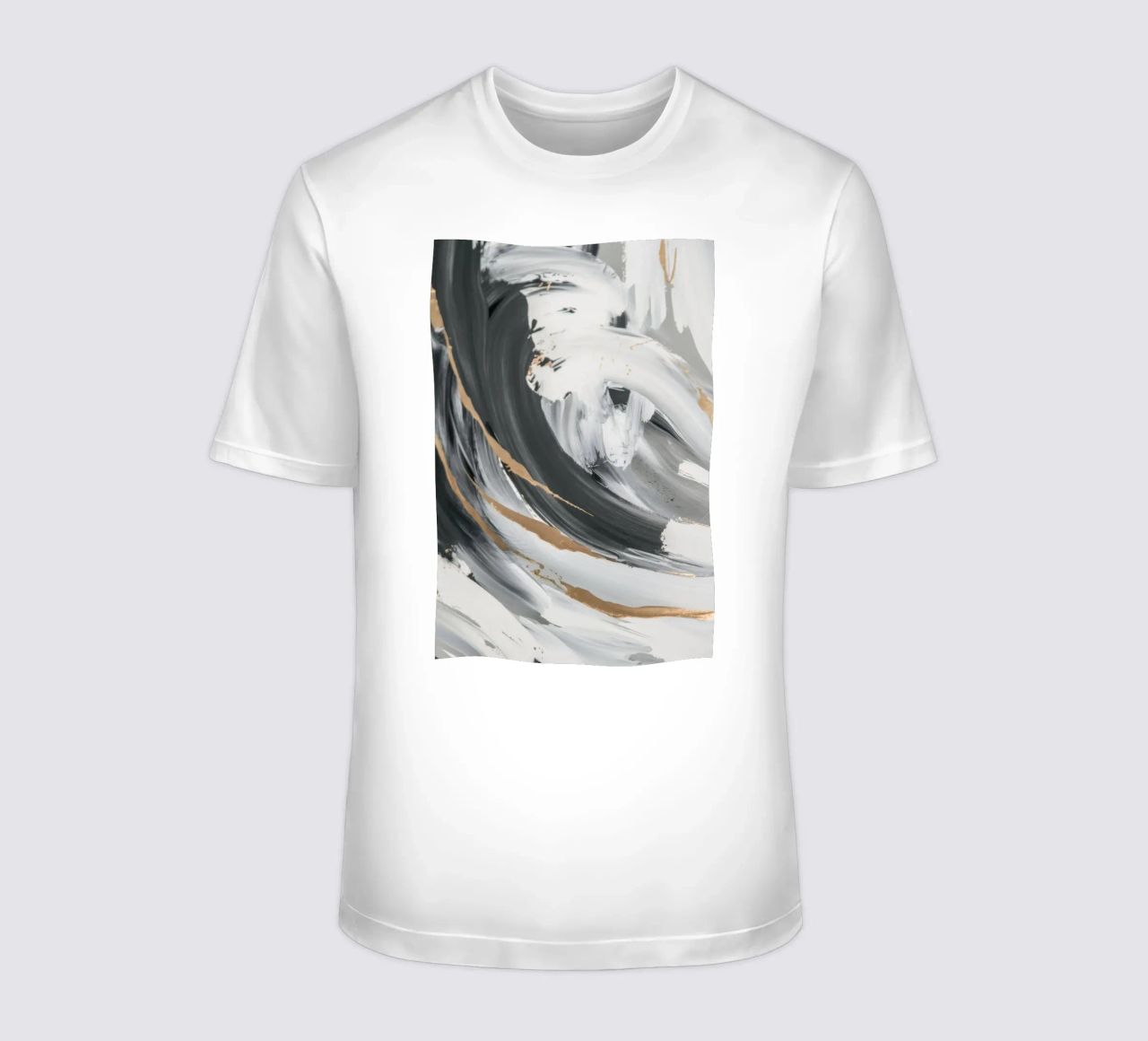 Essenza di vortice in scala di grigi t-shirt da Monarch Arc