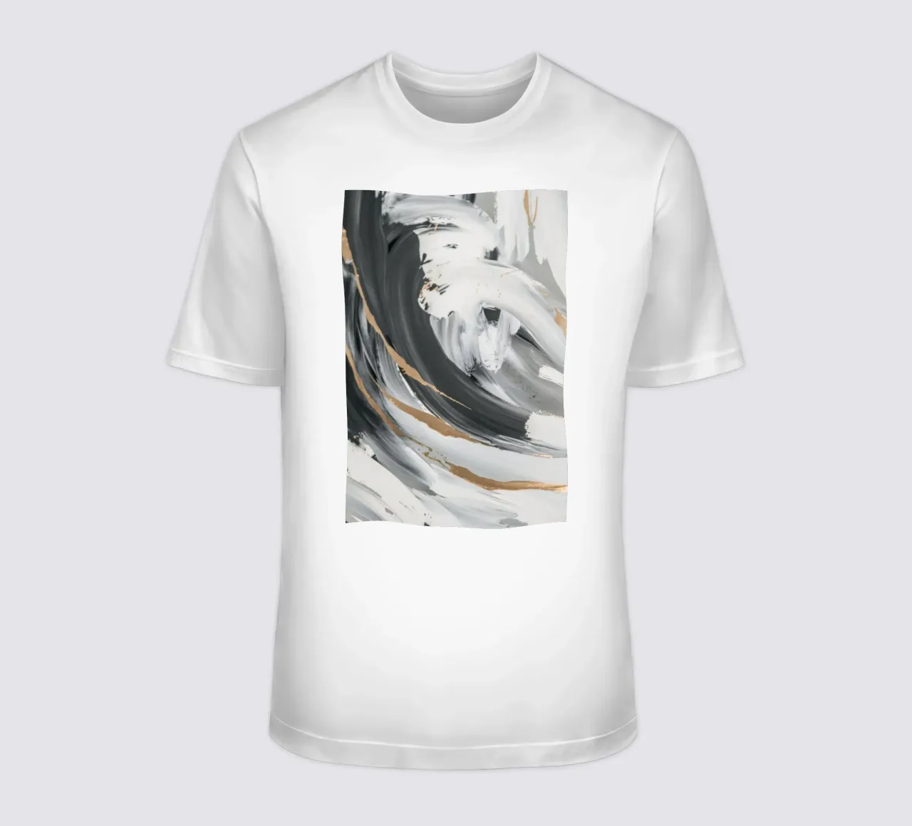 Essenza di vortice in scala di grigi t-shirt da Monarch Arc