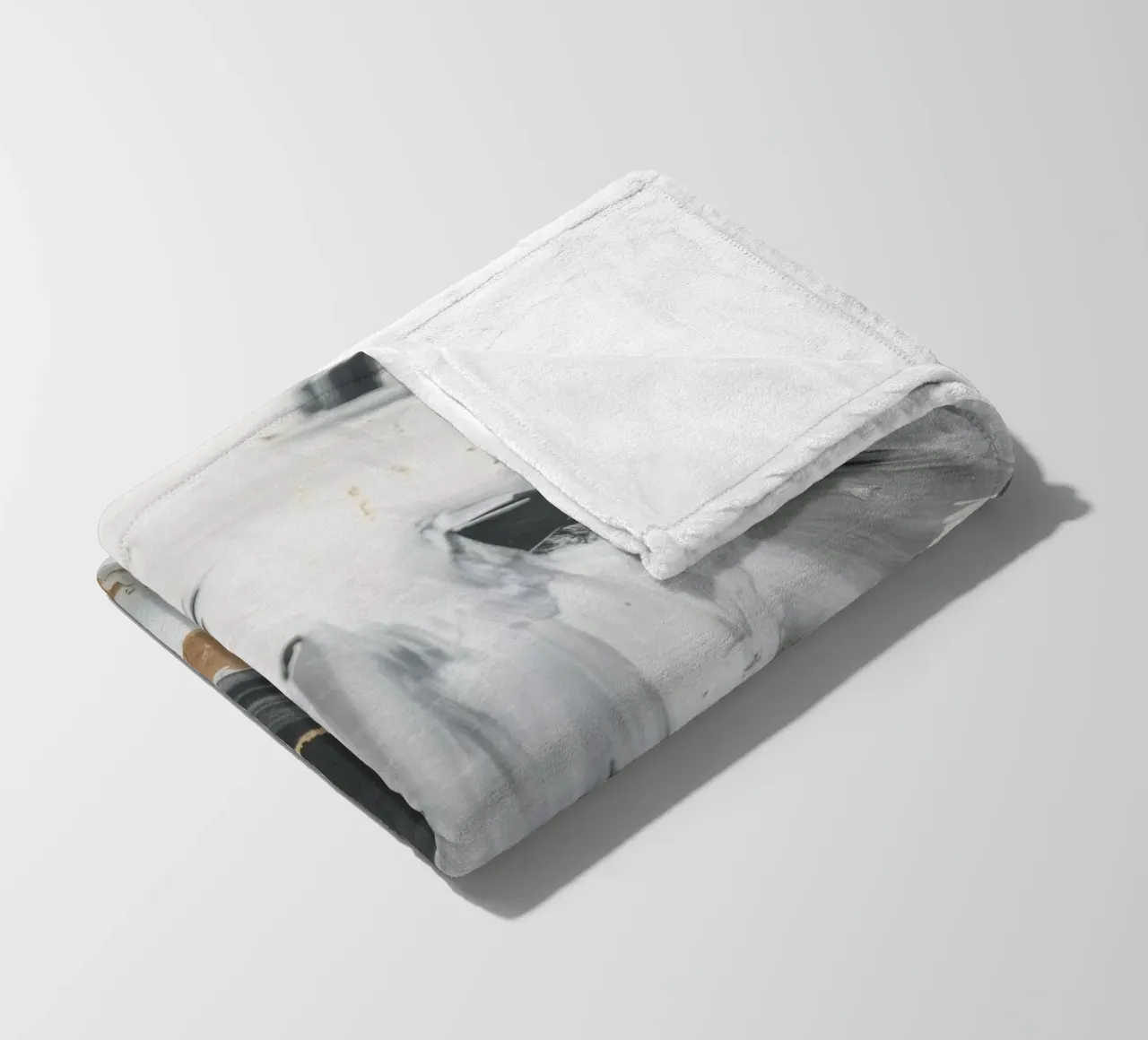 Grayscale Vortex Essence Fleecedecke von Monarch Arc