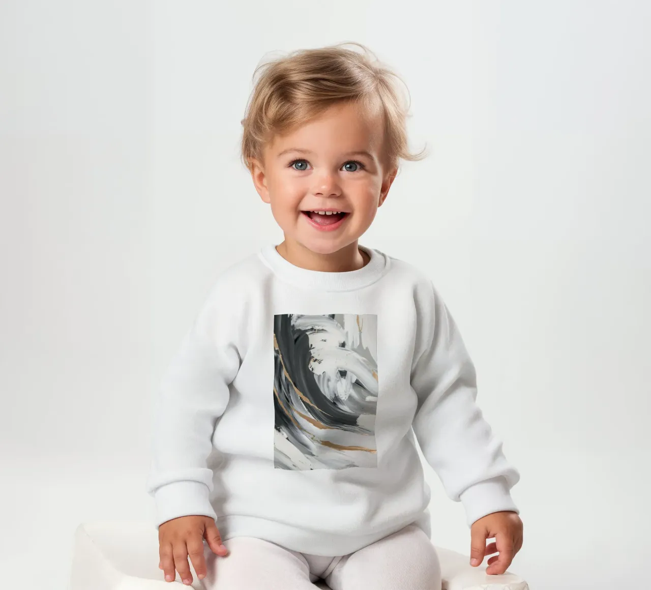 Essenza di vortice in scala di grigi felpa neonato da Monarch Arc