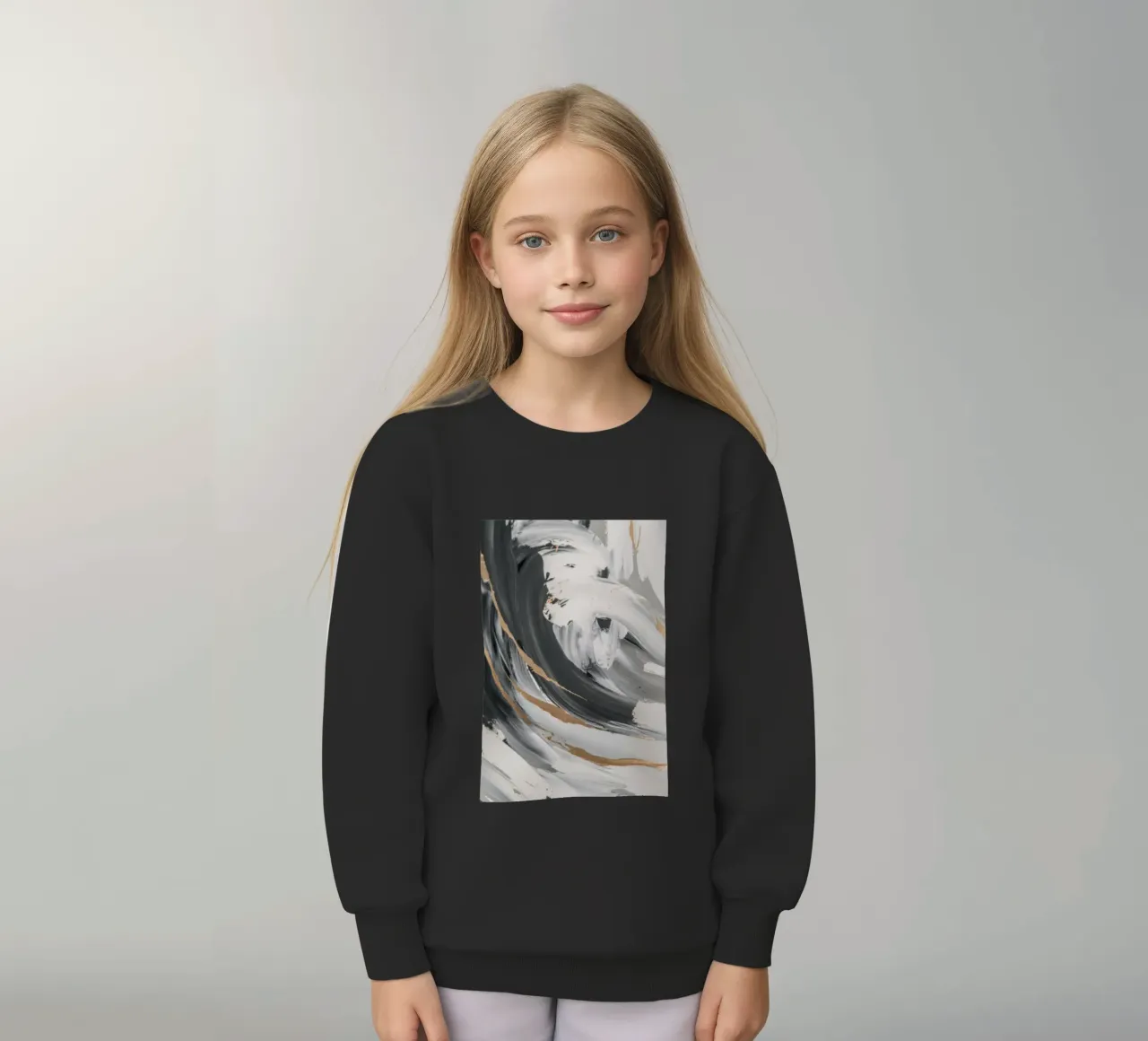 Essenza di vortice in scala di grigi felpa bambino da Monarch Arc