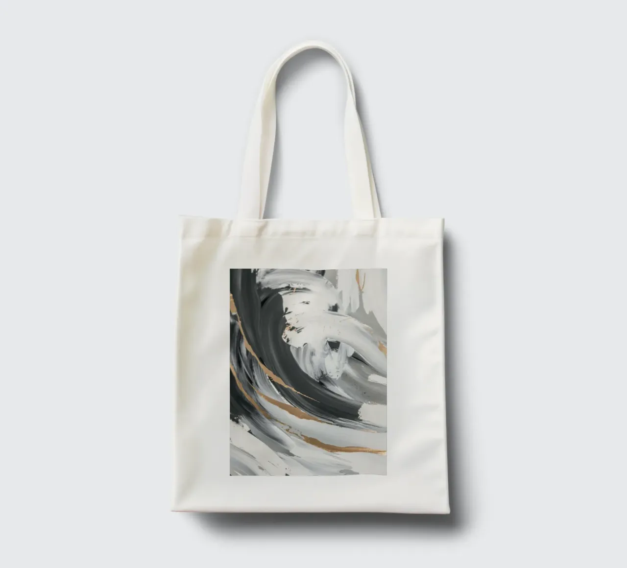 Essenza di vortice in scala di grigi borsa in juta da Monarch Arc