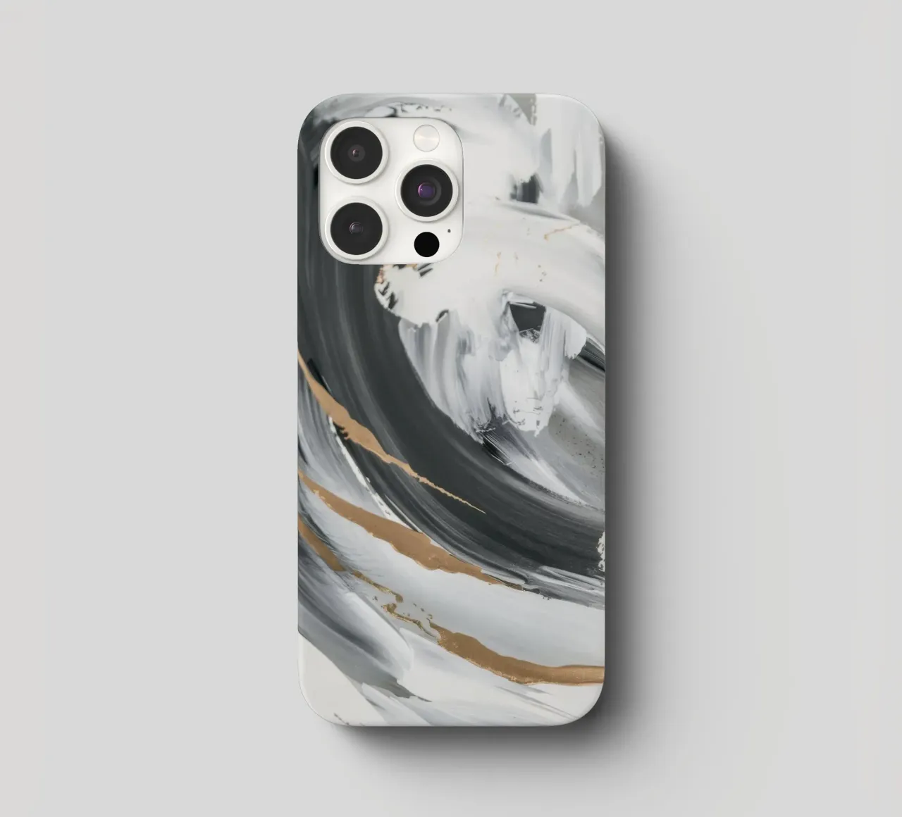 Essenza di vortice in scala di grigi cover iphone da Monarch Arc