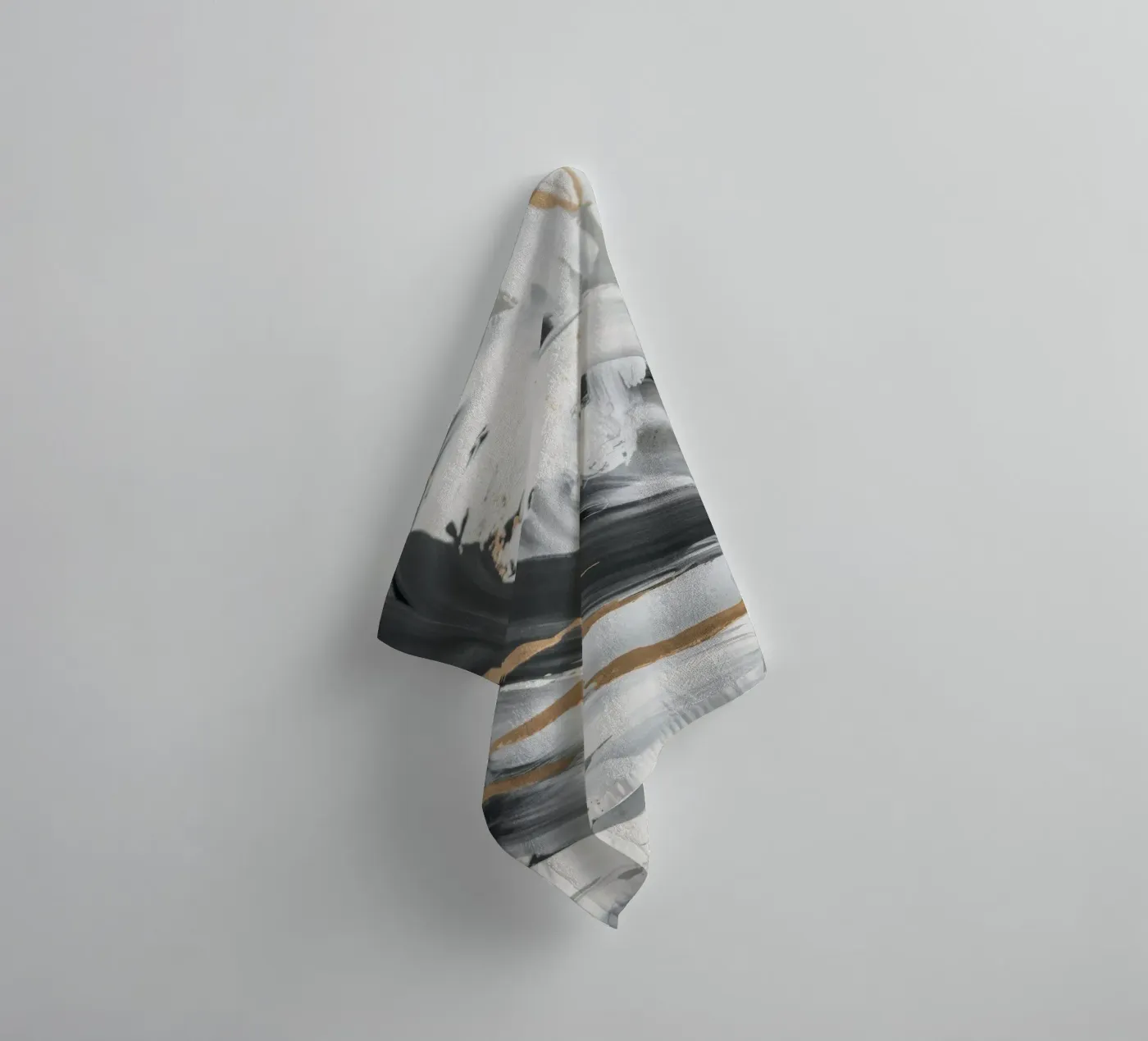 Grayscale Vortex Essence towel by Monarch Arc