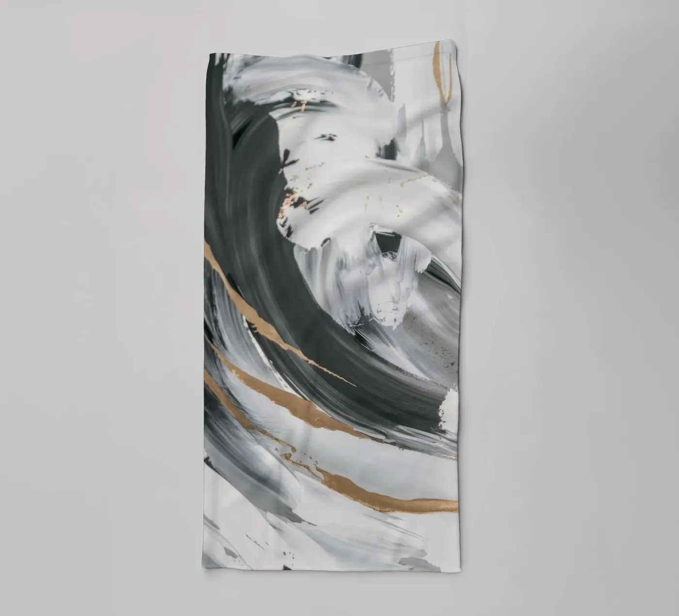 Grayscale Vortex Essence towel by Monarch Arc