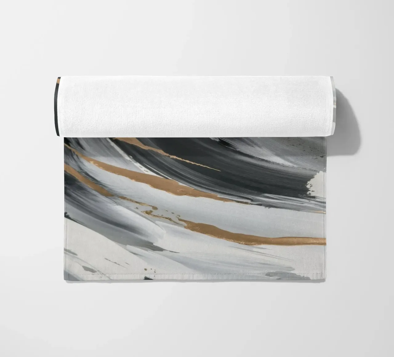 Grayscale Vortex Essence serviette de plage de Monarch Arc