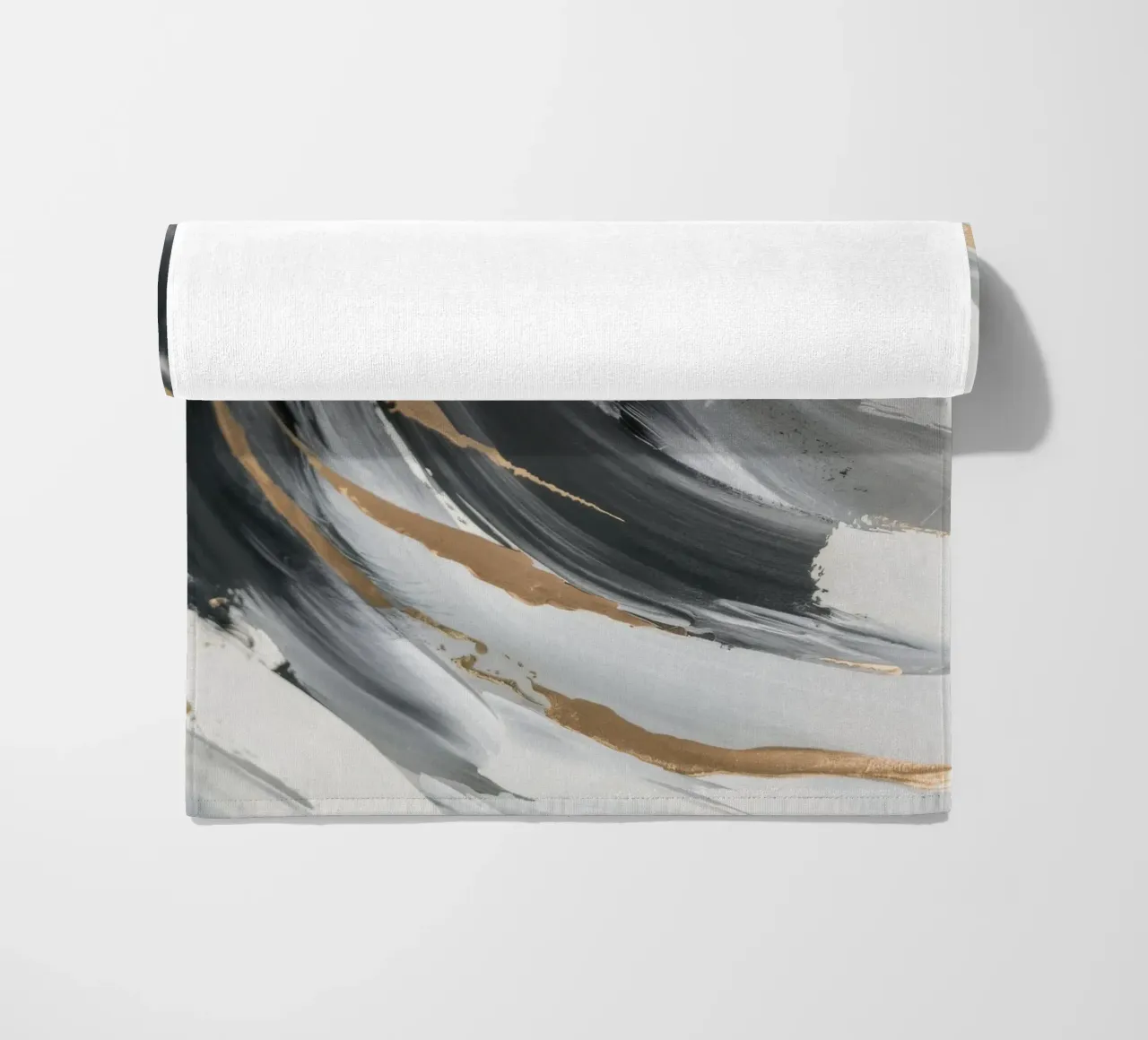 Grayscale Vortex Essence serviette de plage de Monarch Arc