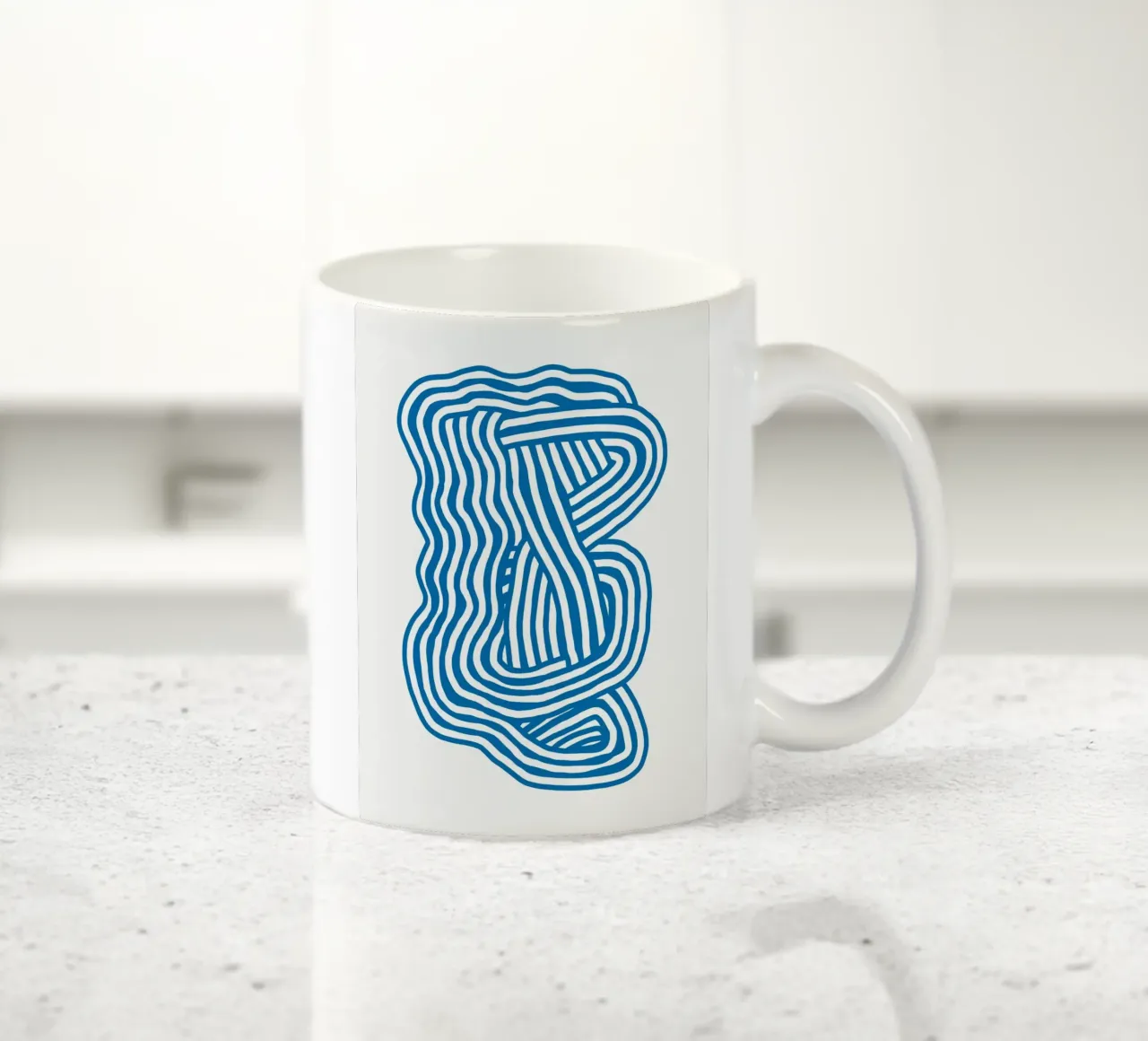 Line art Scultura tazza in ceramica da Little Dean