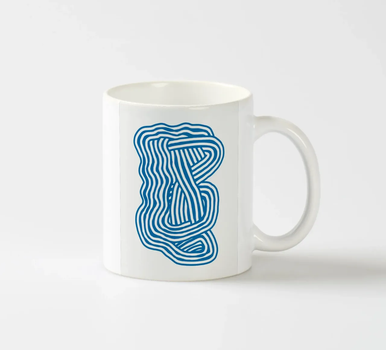 Line art Scultura tazza in ceramica da Little Dean