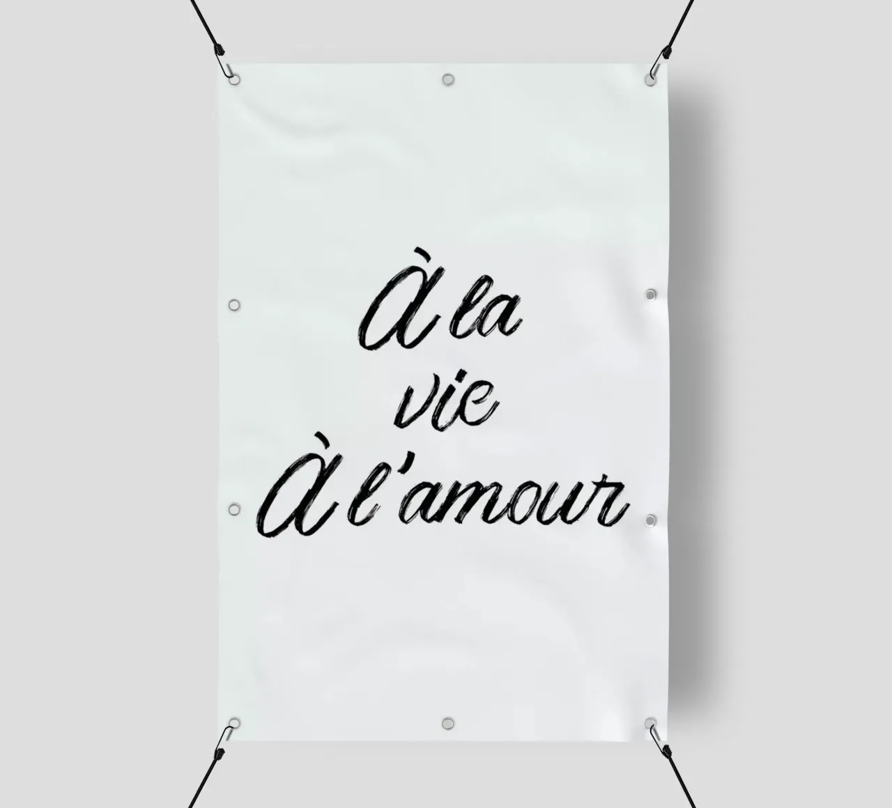 À la vie à l'amour telo in pvc da typed