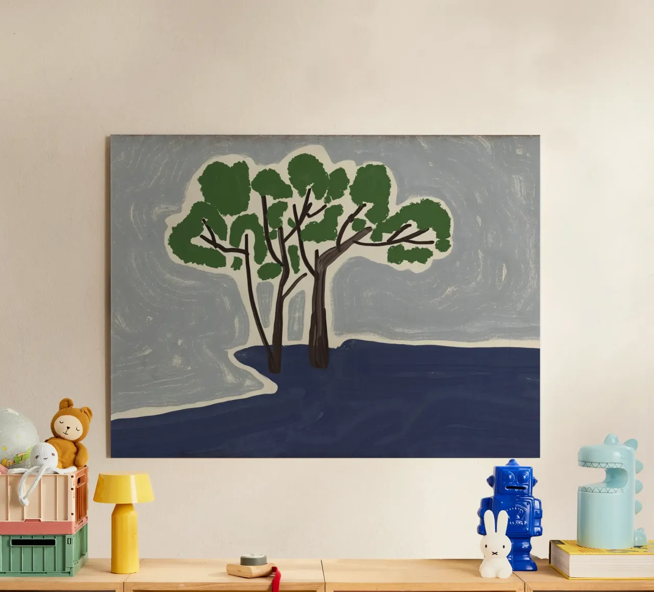 Boomschets acryl van Little Dean