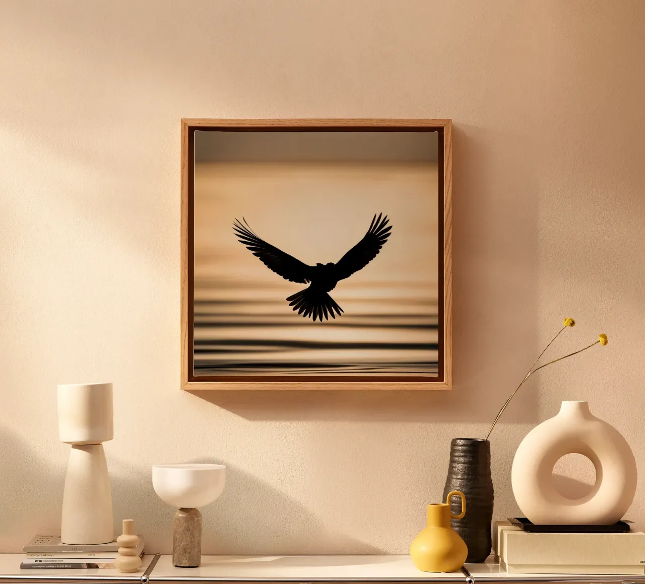 Le ali della libertà tela con Cornice a cassetta da PhotoVibe Decor