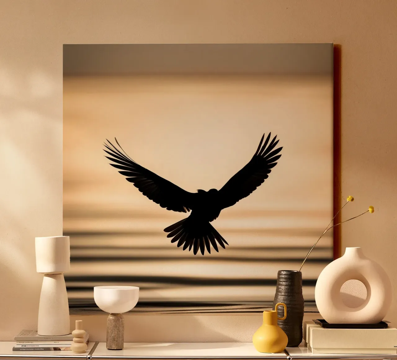 Le ali della libertà tela con Cornice a cassetta da PhotoVibe Decor