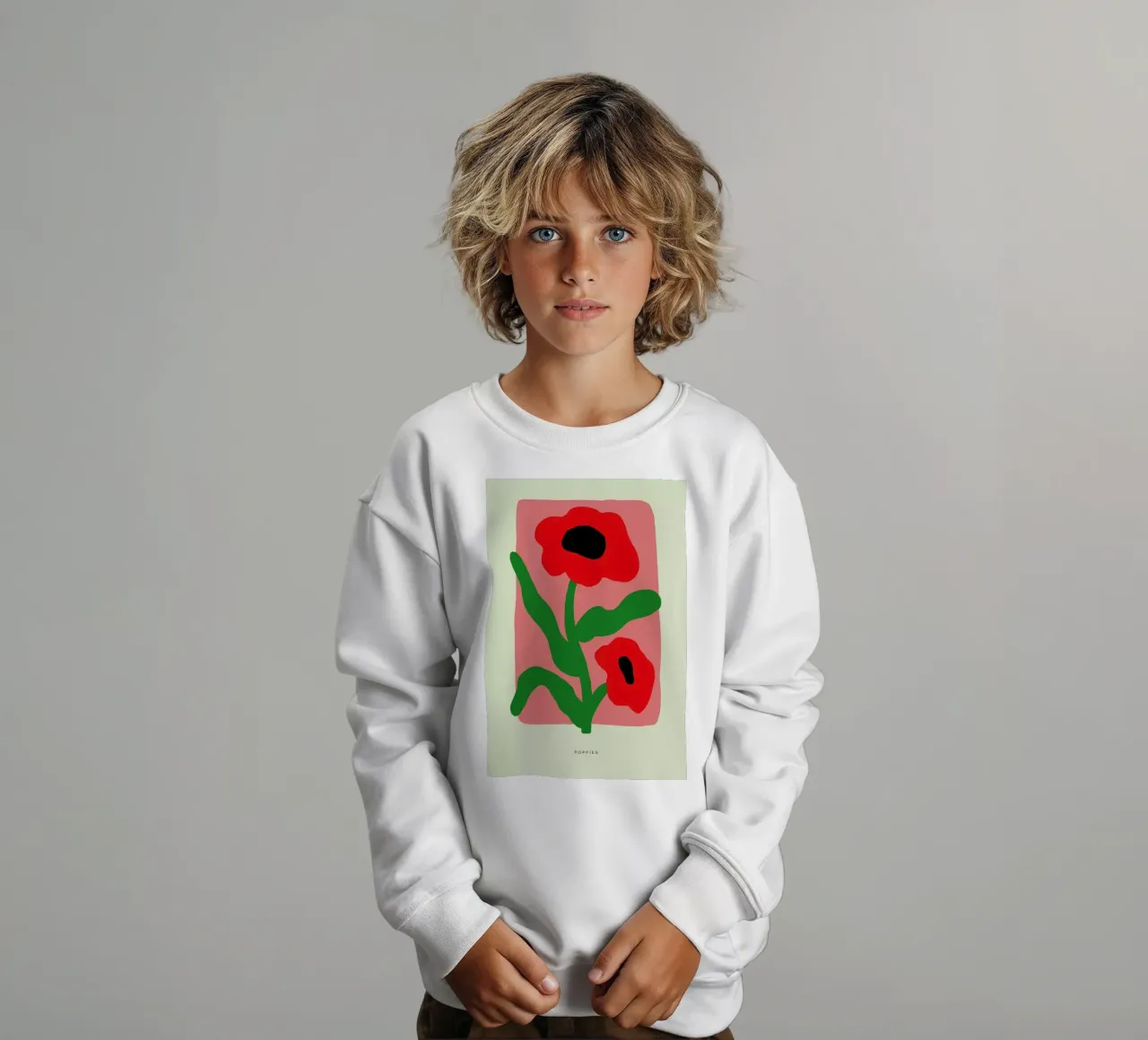 Poppies II kids sweatshirt by Studio One