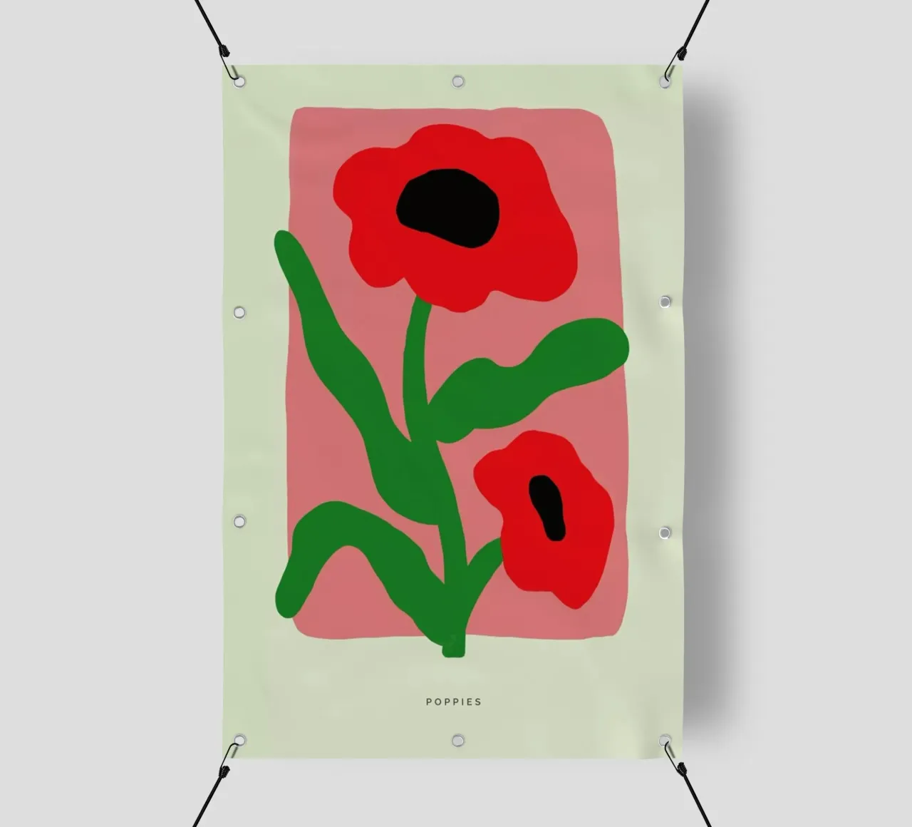 Poppies II telo in pvc da Studio One