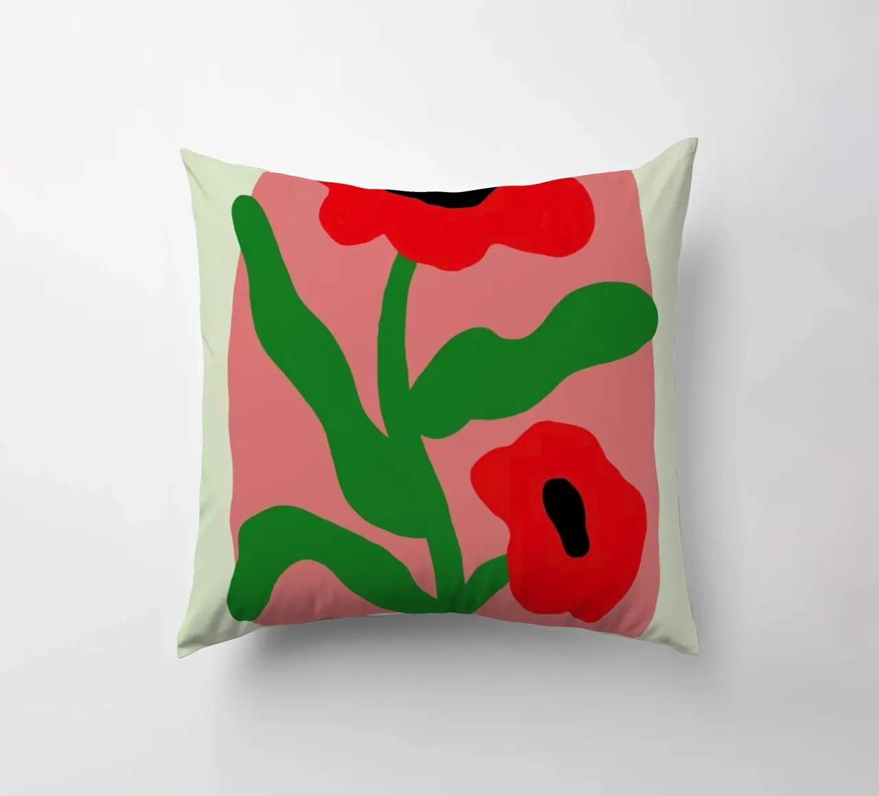 Poppies II decorative cushion by Studio One