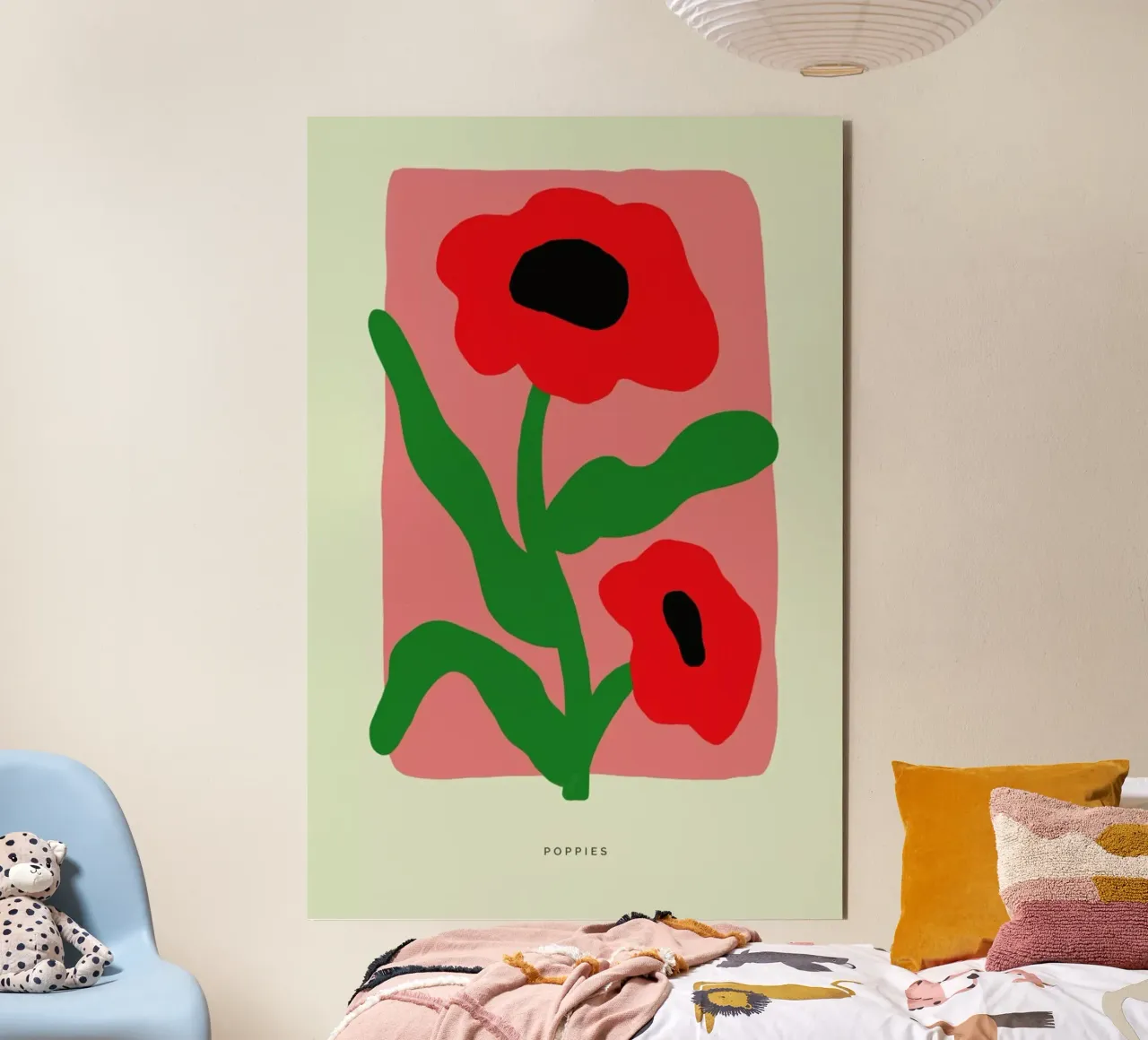 Poppies II alluminio dibond da Studio One