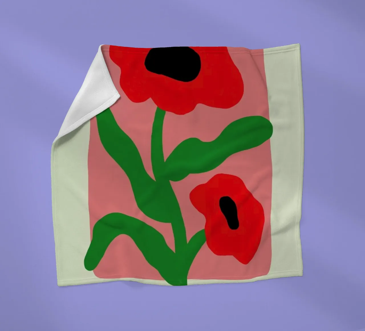 Poppies II coperta in pile da Studio One