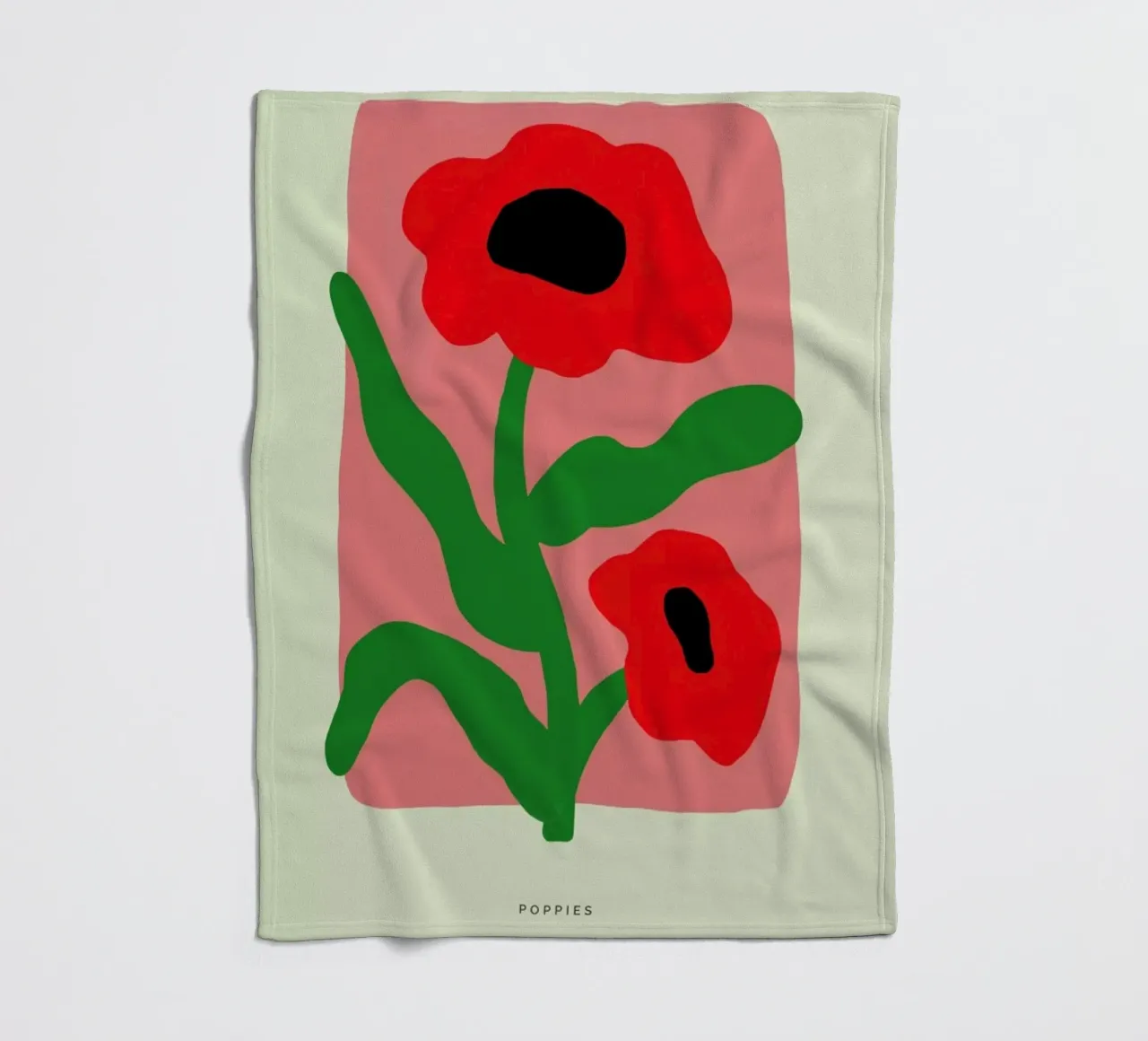 Poppies II coperta in pile da Studio One
