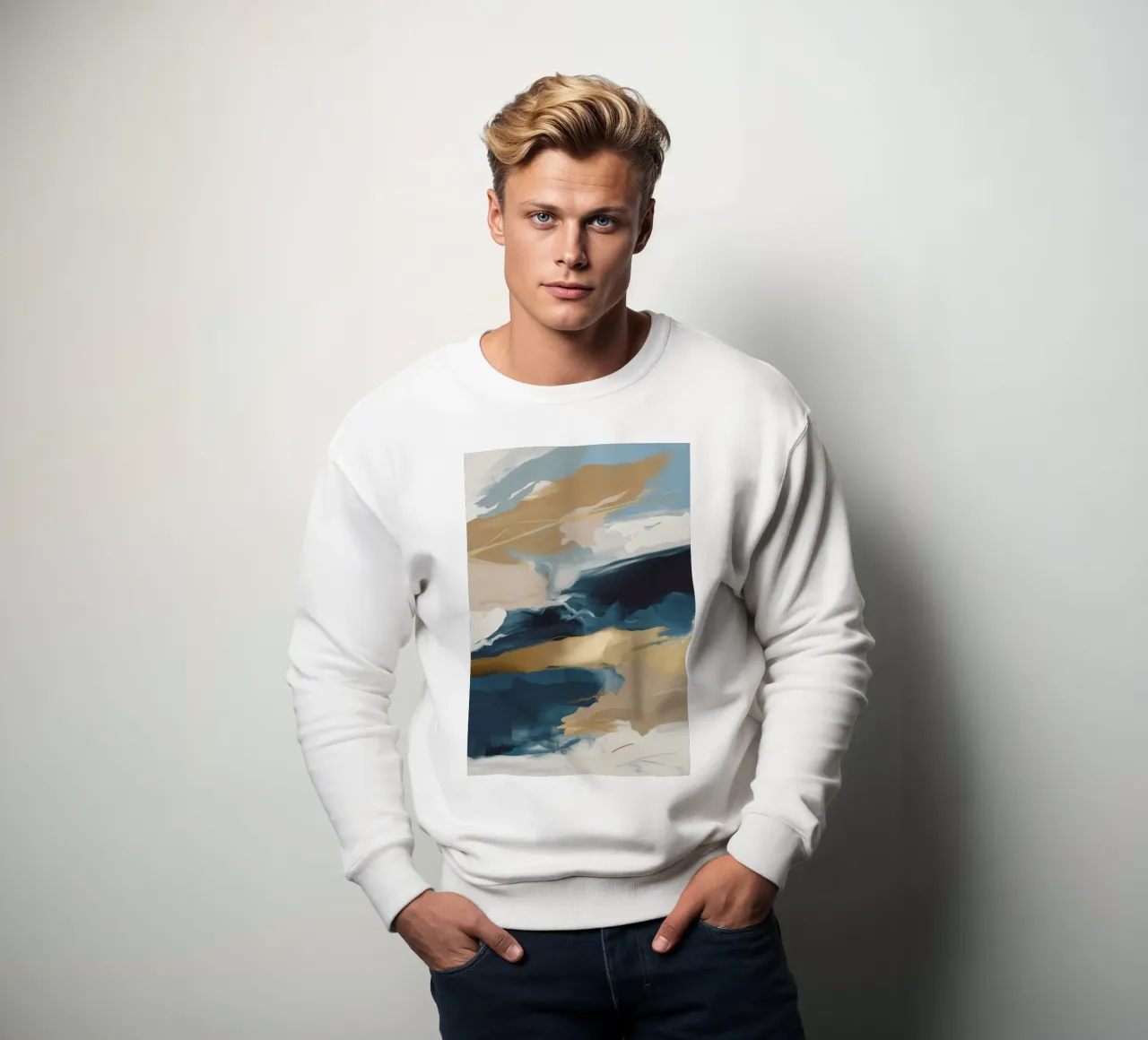 Azure Gold Fusion felpa da Monarch Arc