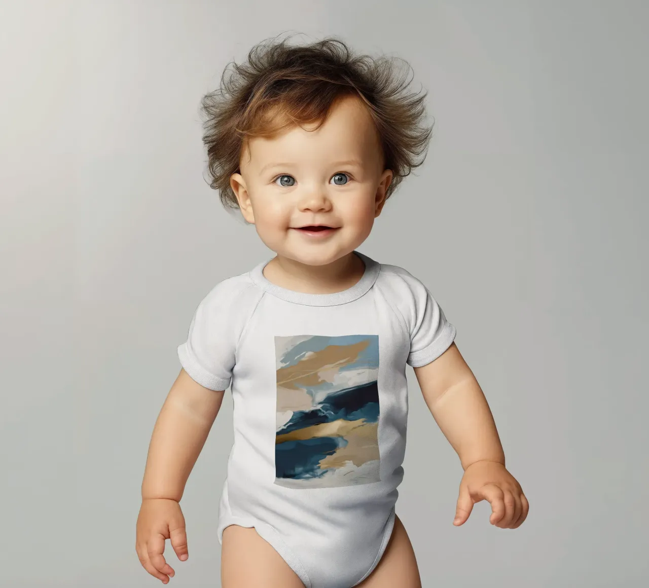 Azure Gold Fusion body neonato maniche corte da Monarch Arc