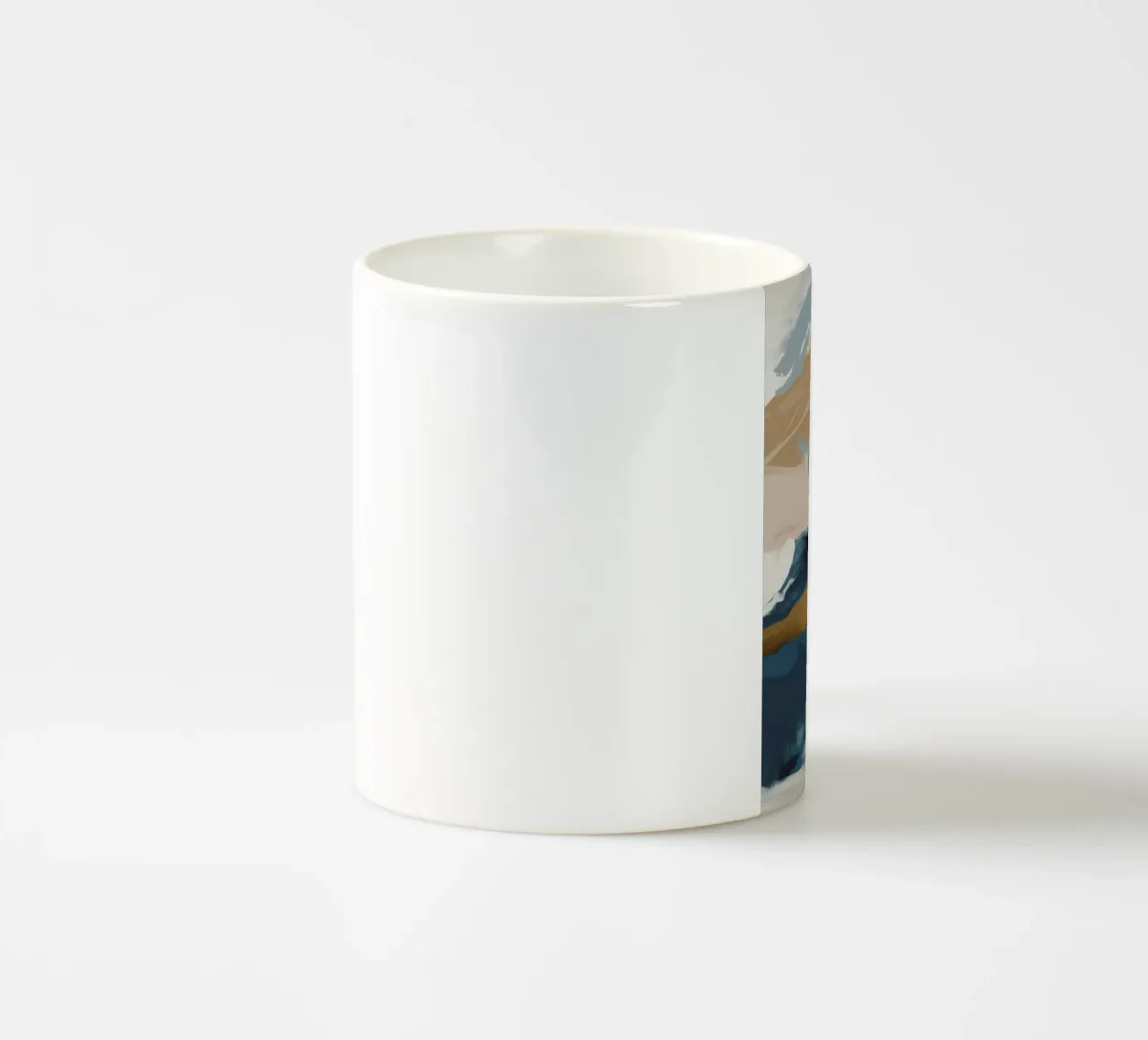 Azure Gold Fusion Keramik Tasse von Monarch Arc