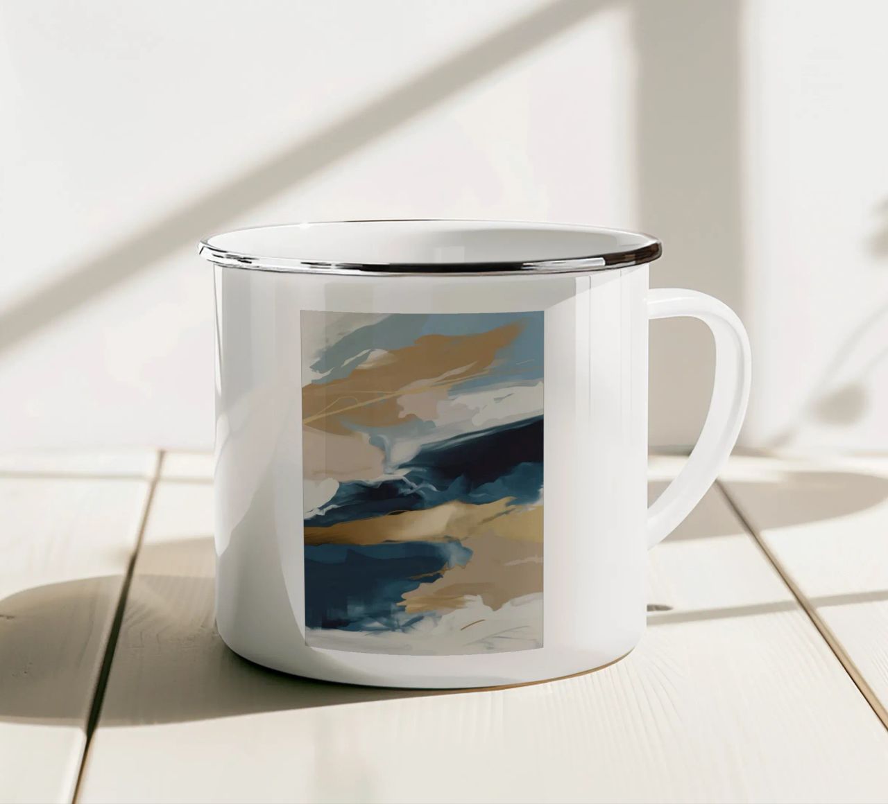 Azure Gold Fusion tazza in smalto da Monarch Arc
