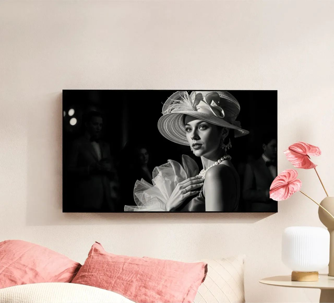 Elegant woman (Classic cinema style) acrylic glass by Magic Screen