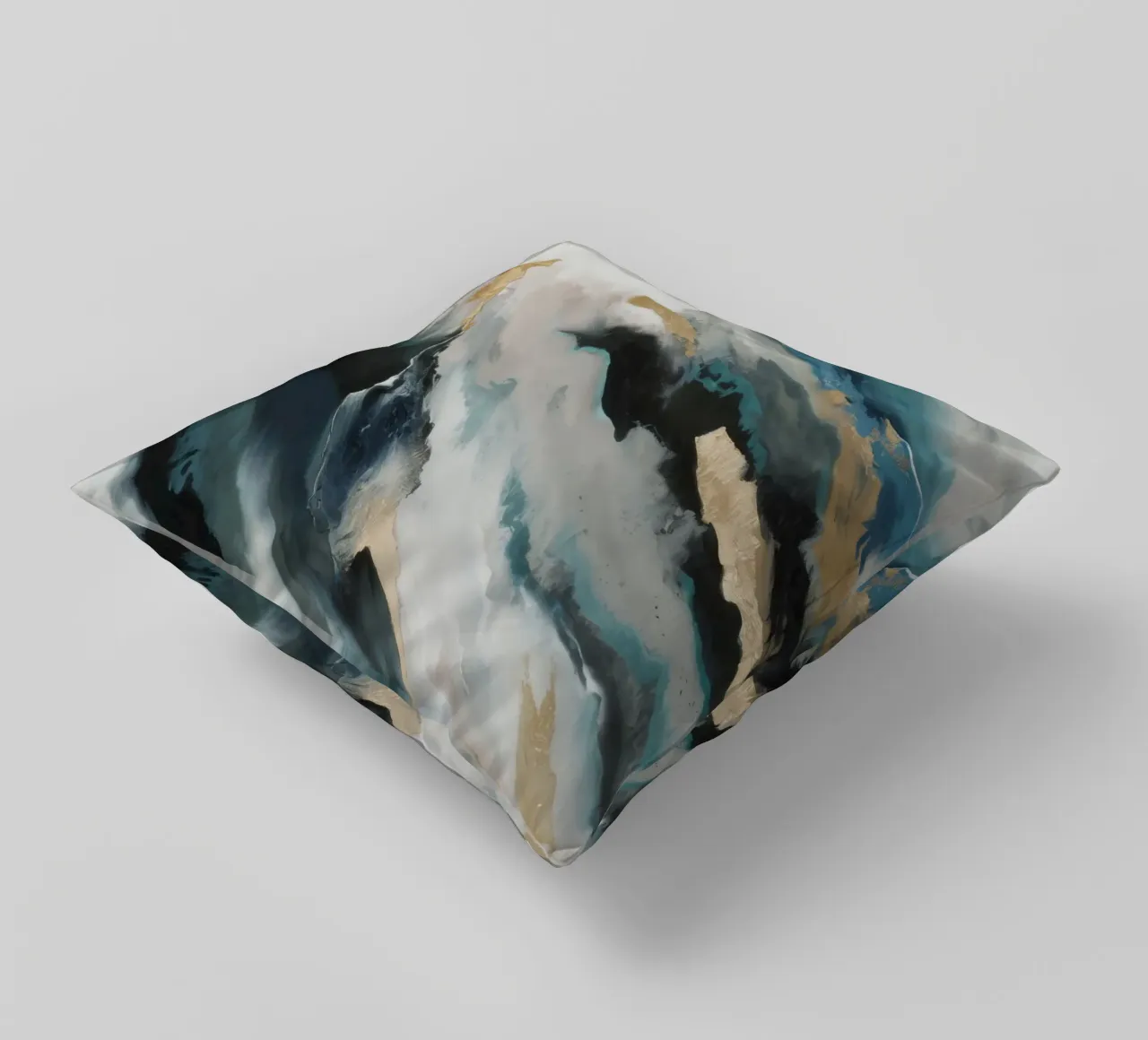 Aqua Flow Dynamics decorative cushion by Monarch Arc