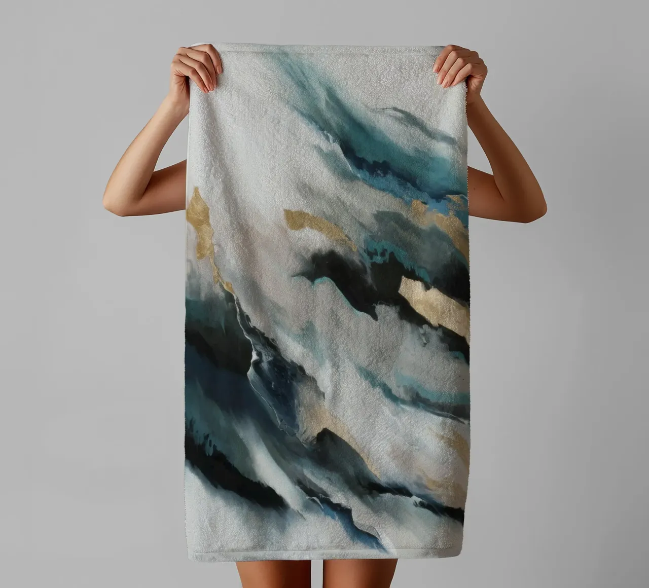 Aqua Flow Dynamics towel by Monarch Arc
