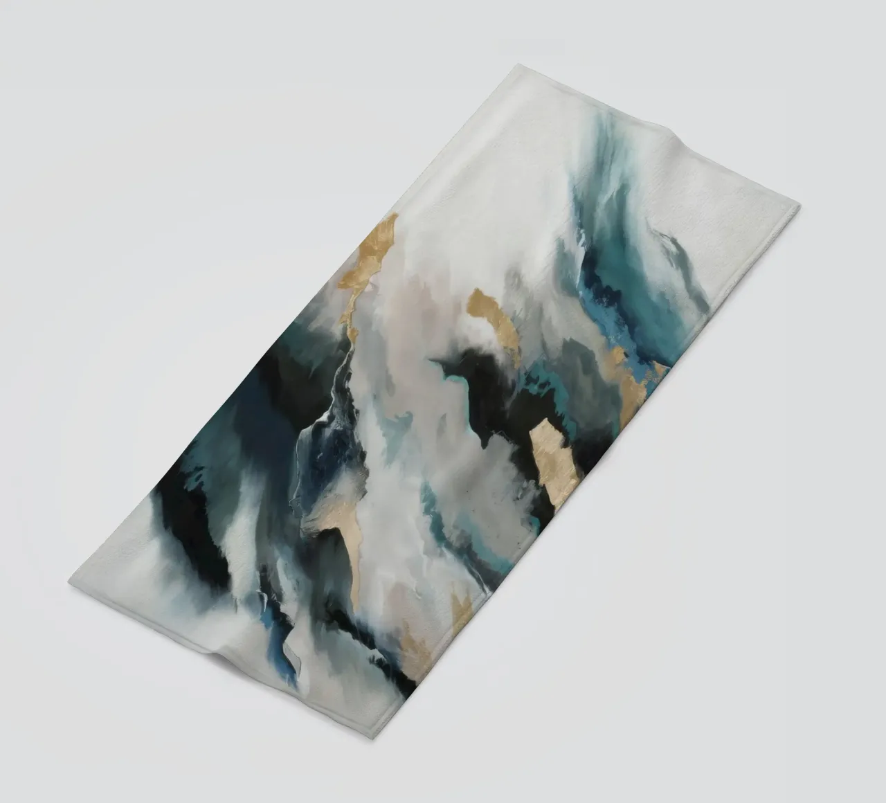 Aqua Flow Dynamics beach towel by Monarch Arc