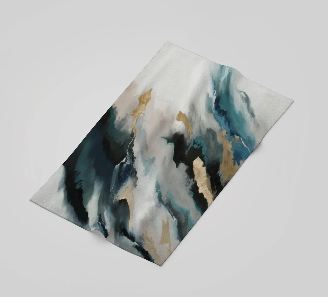 Aqua Flow Dynamics beach towel by Monarch Arc