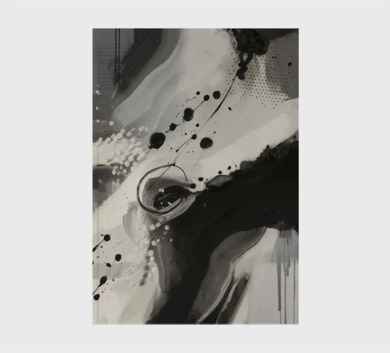 Monochrome Chaos Symphony notebook by Monarch Arc