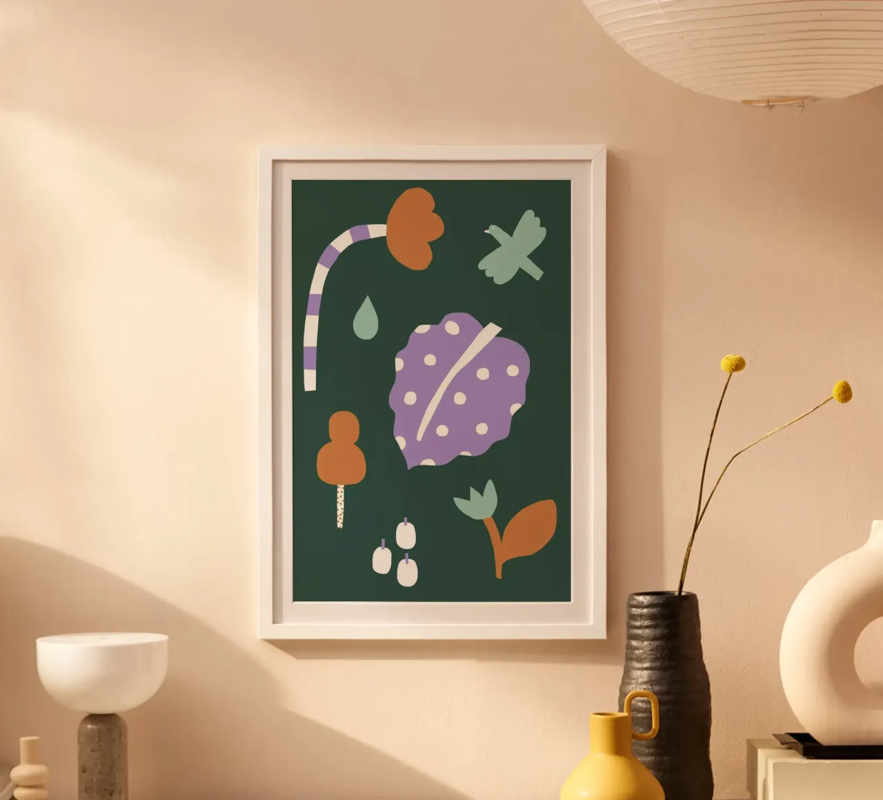 Flora & Fauna poster con telaio in alluminio da Maren Gross