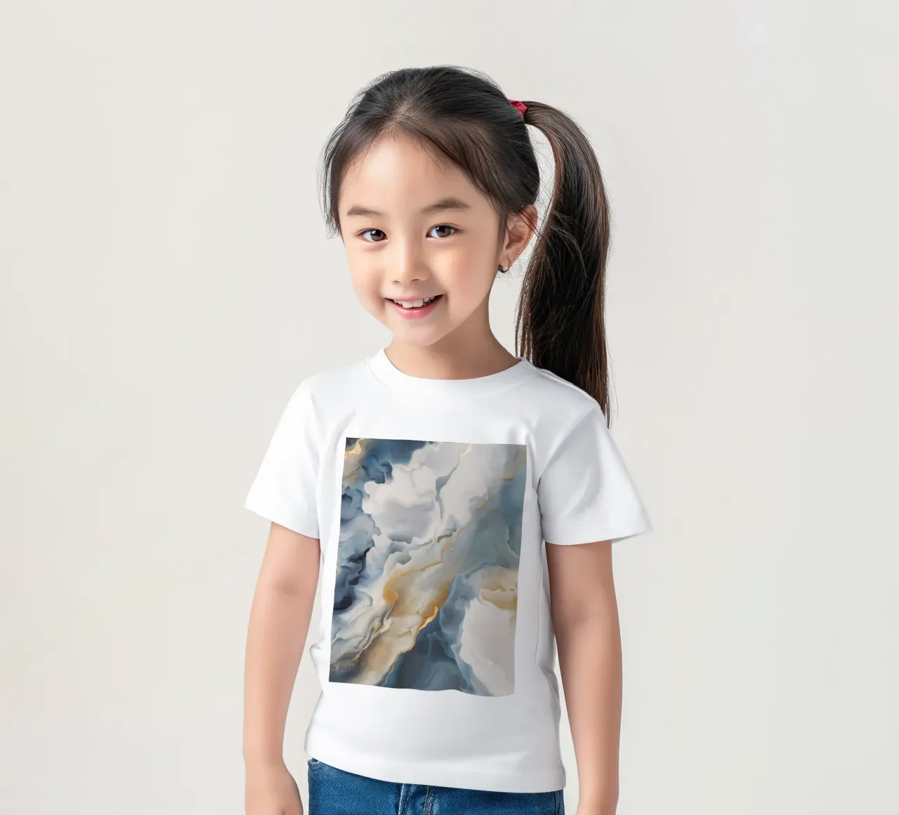 Marble Gold Essence kids t-shirt by Monarch Arc