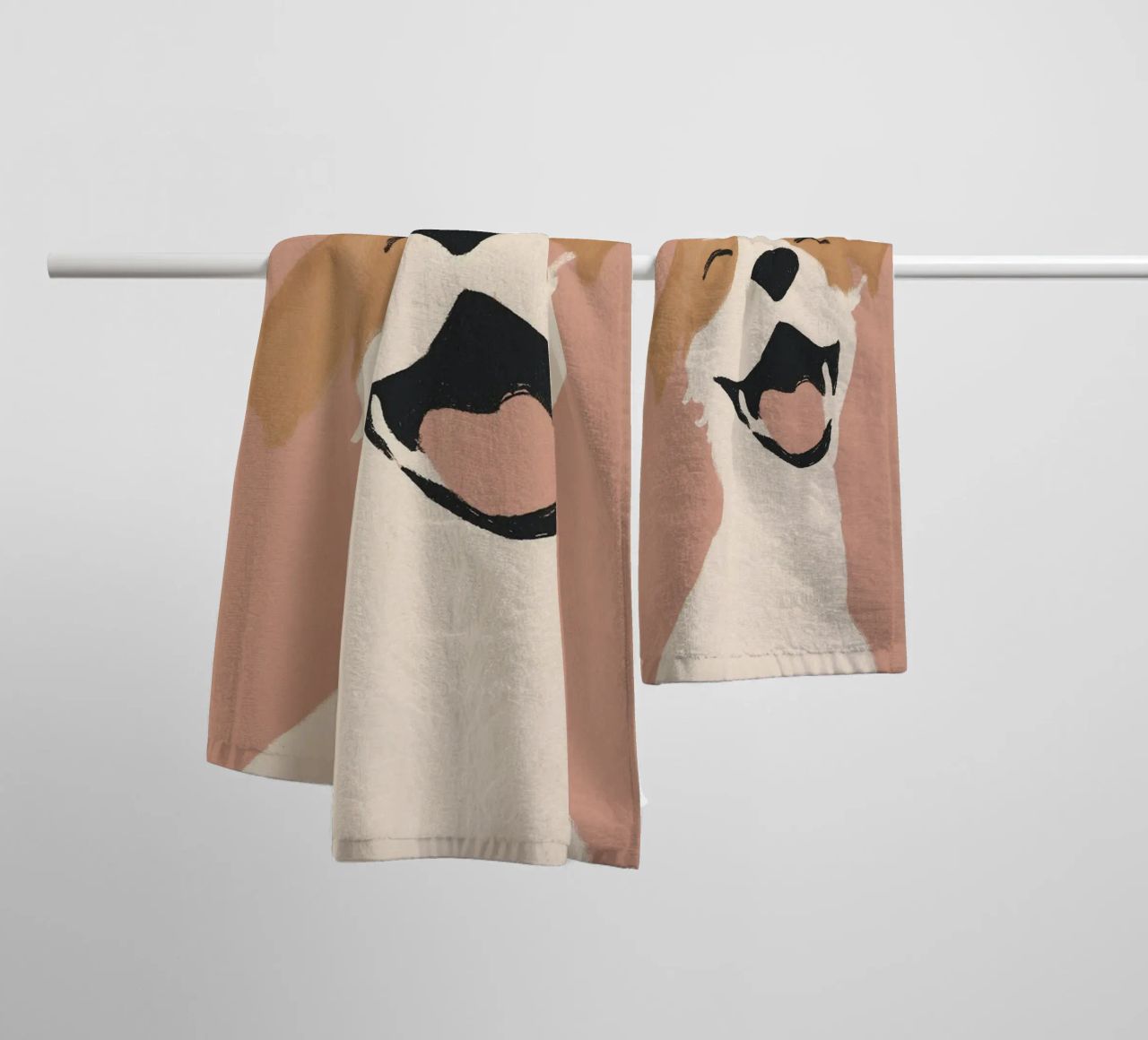 Baloo with a sense of humour towel by Carinaprint