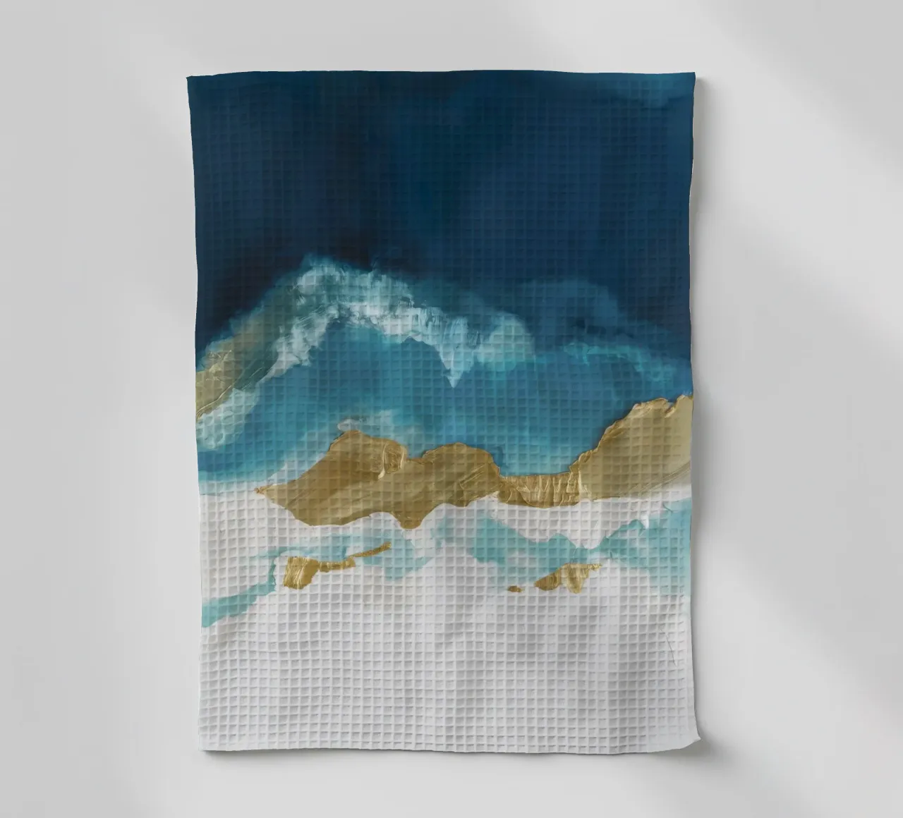 Azure Golden Divide Geschirrtuch von Monarch Arc