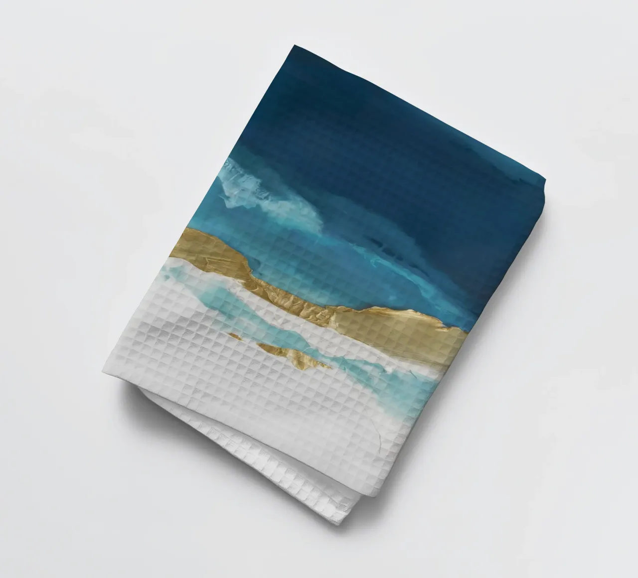 Azure Golden Divide Geschirrtuch von Monarch Arc