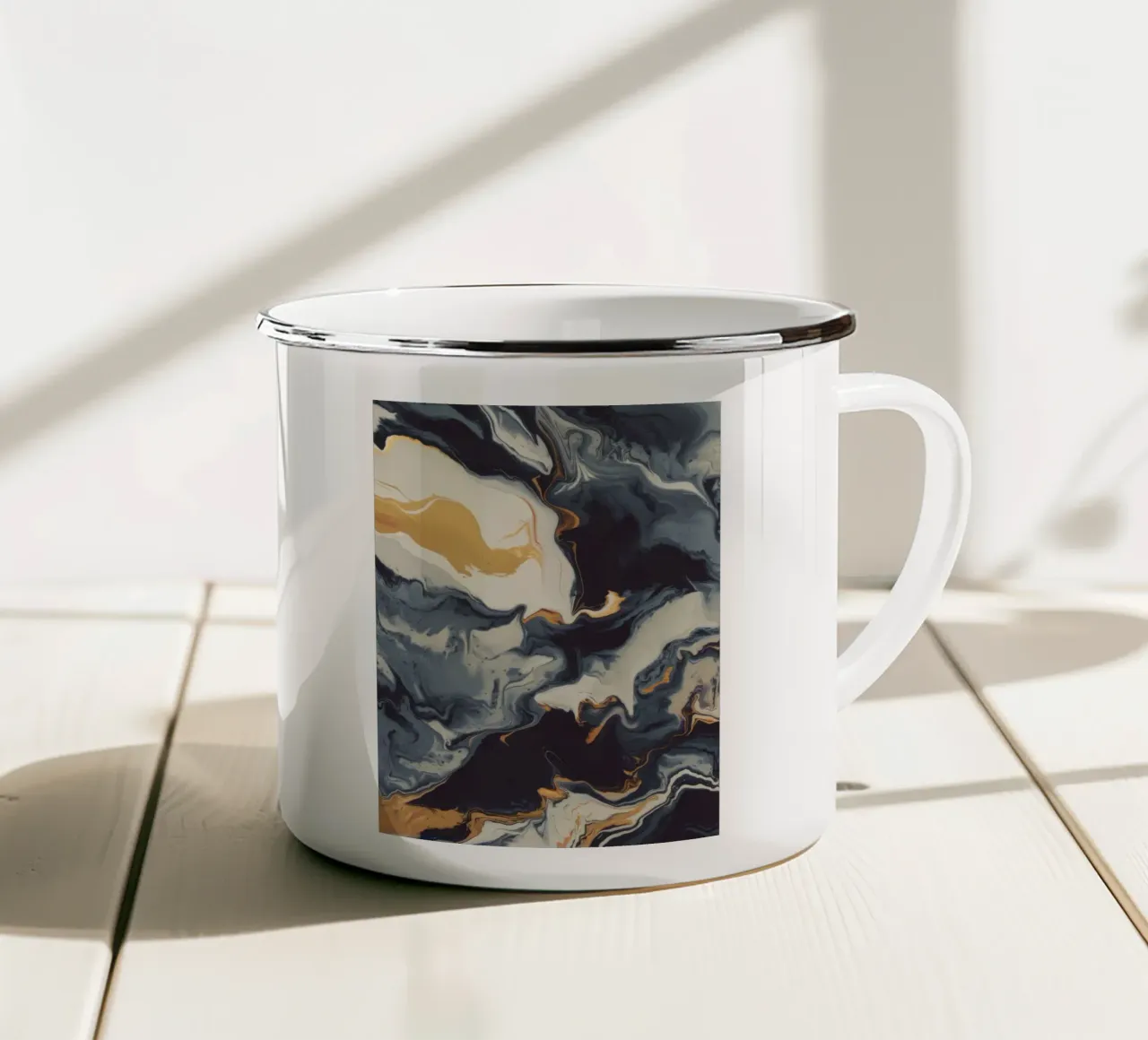 Cosmic Nebula Gold tazza in smalto da Monarch Arc