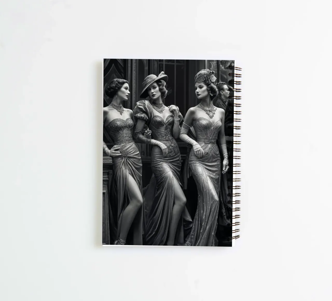 Elegance and nostalgia for classic cinema spiral notebook by Magic Screen