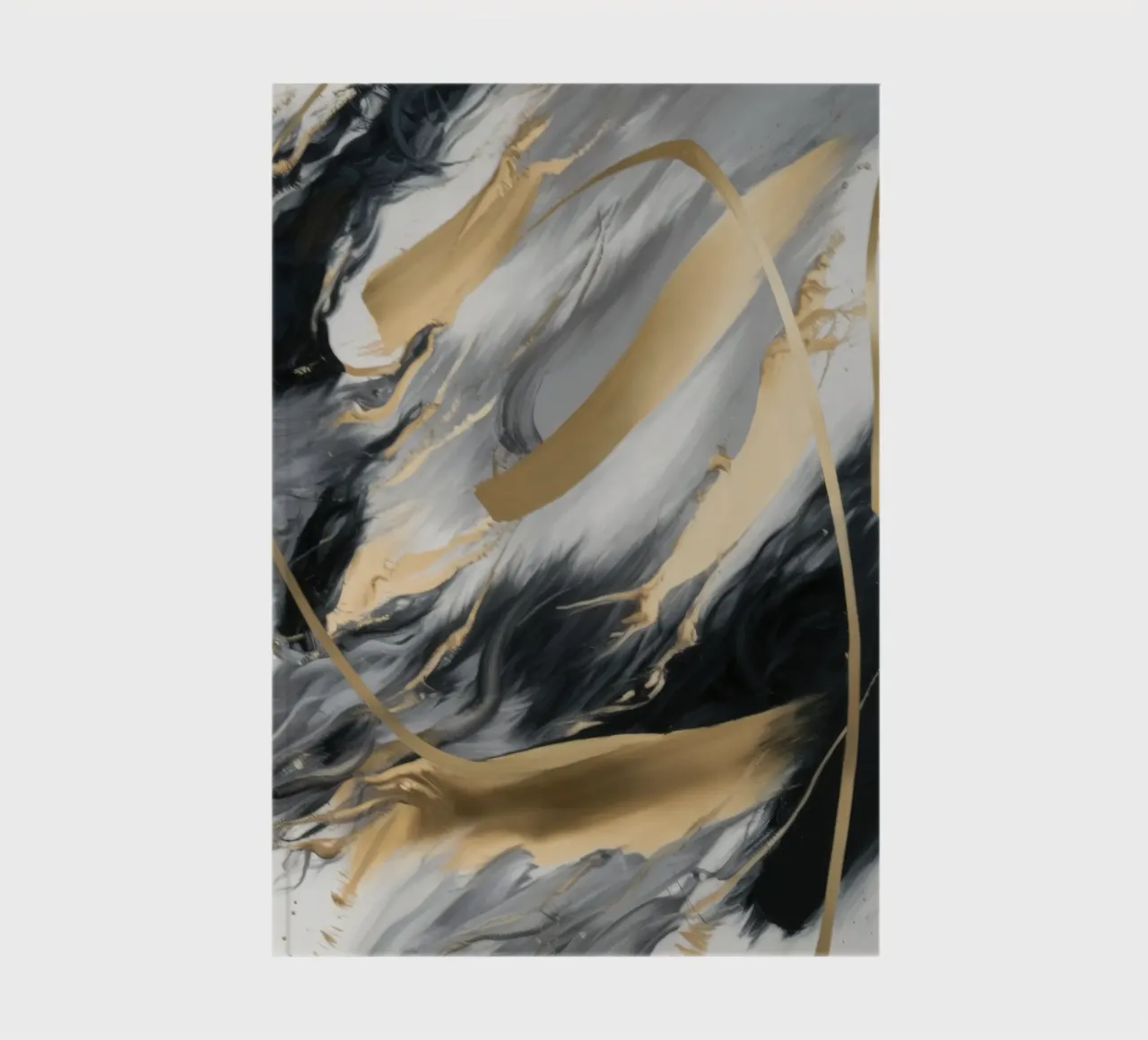 Abstract Golden Fracture notebook by Monarch Arc