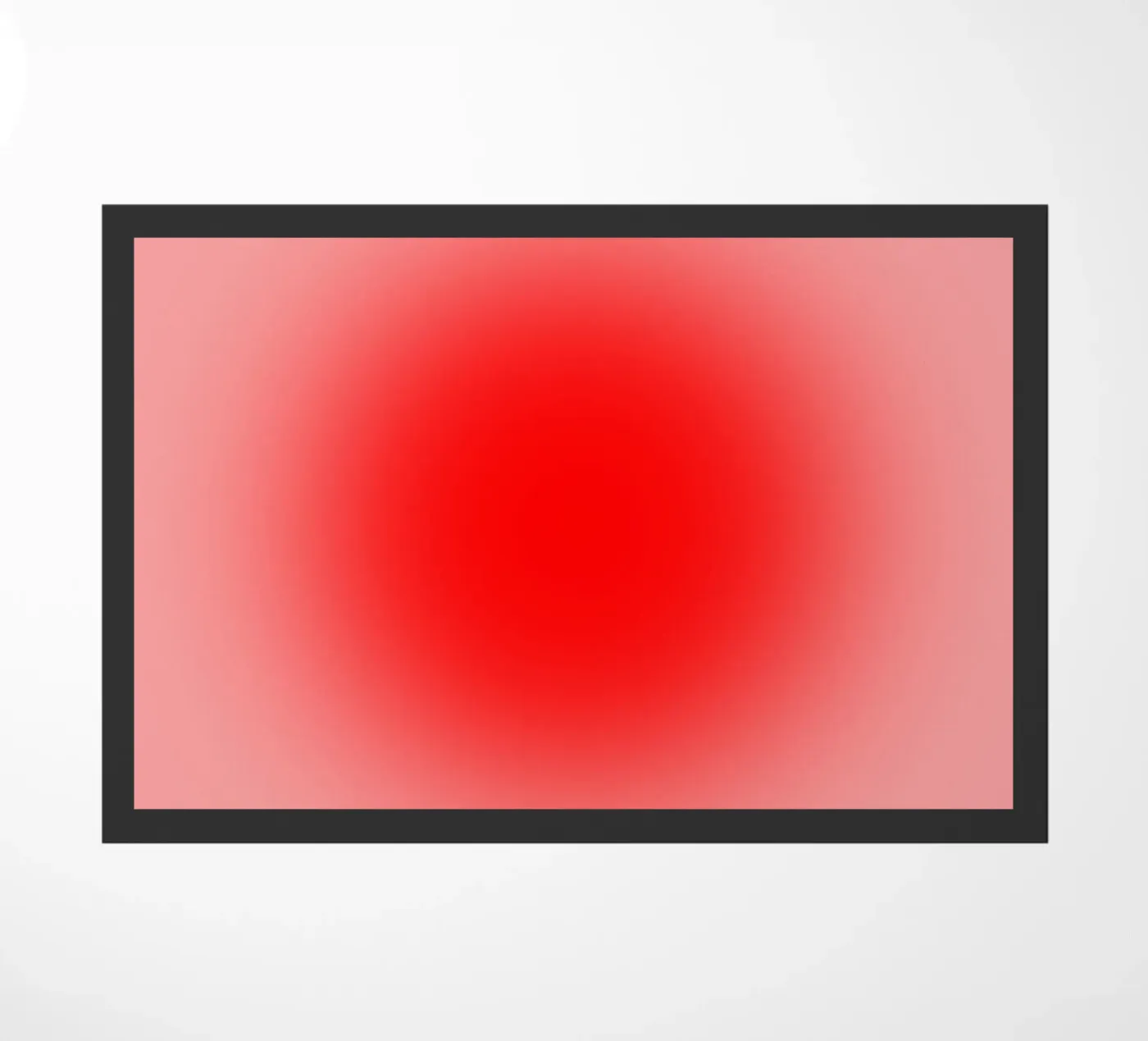 Big red Fußmatte von Flo Klein Gallery