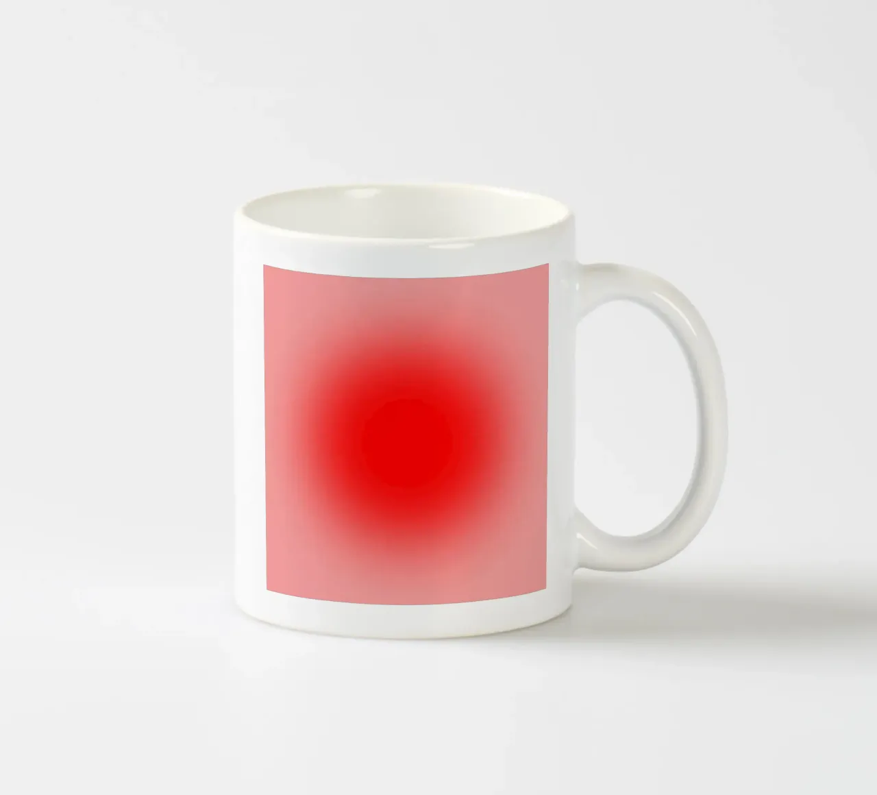 Big red tazza in ceramica da Flo Klein