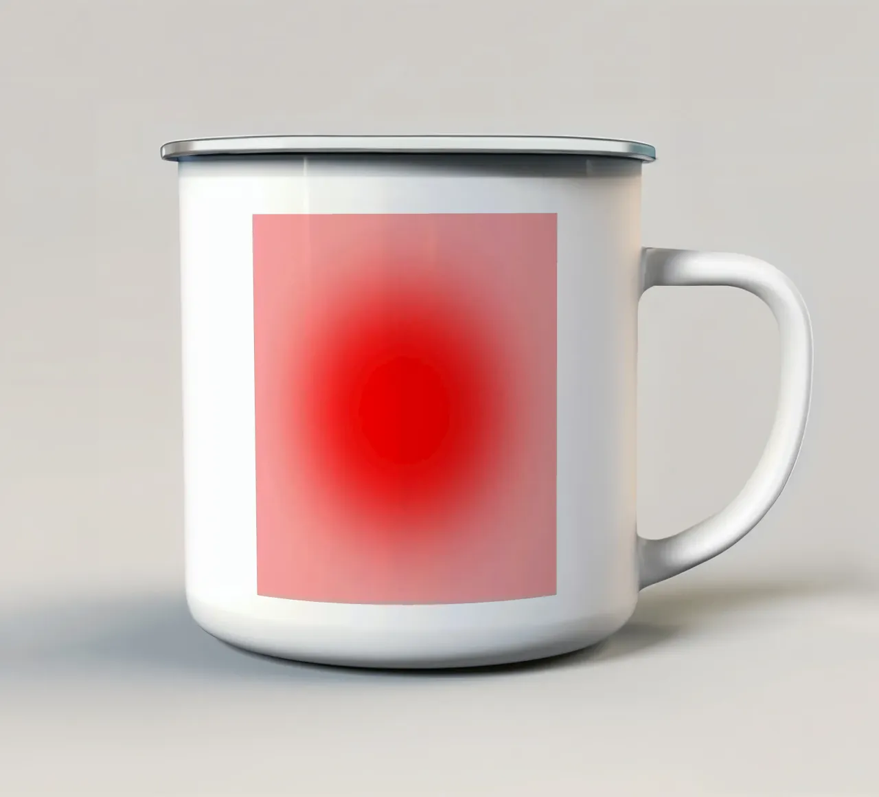 Big red tazza in smalto da Flo Klein