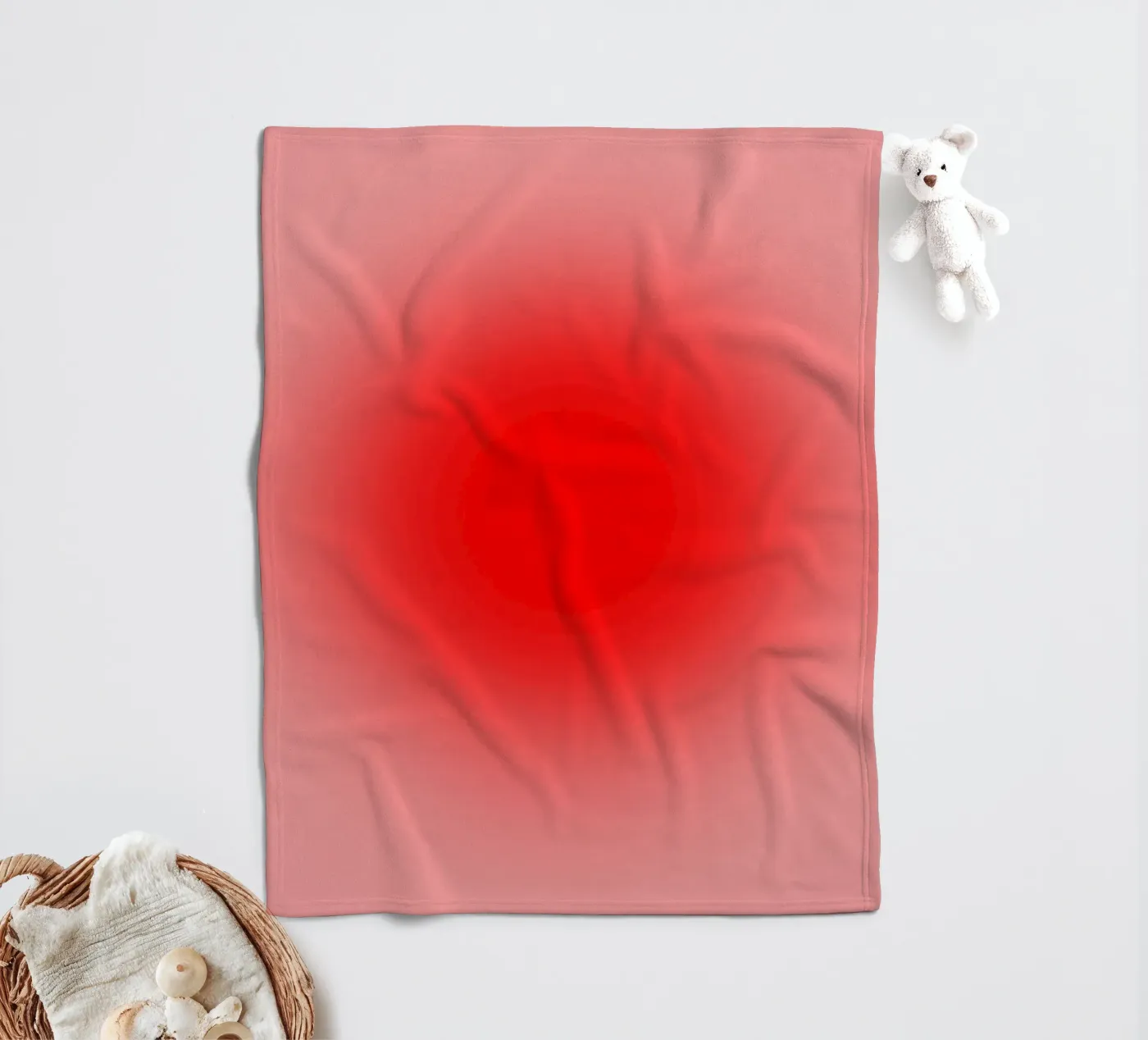 Big red Fleecedecke von Flo Klein Gallery