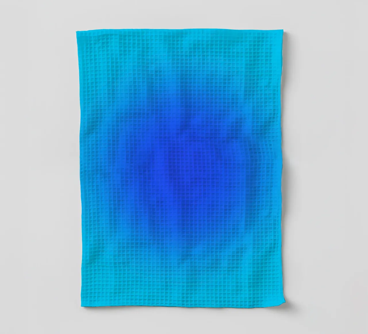 Big blue theedoek van Flo Klein