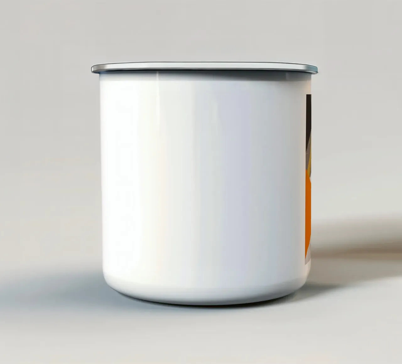 Rapsodia del flusso d'ambra tazza in smalto da Monarch Arc
