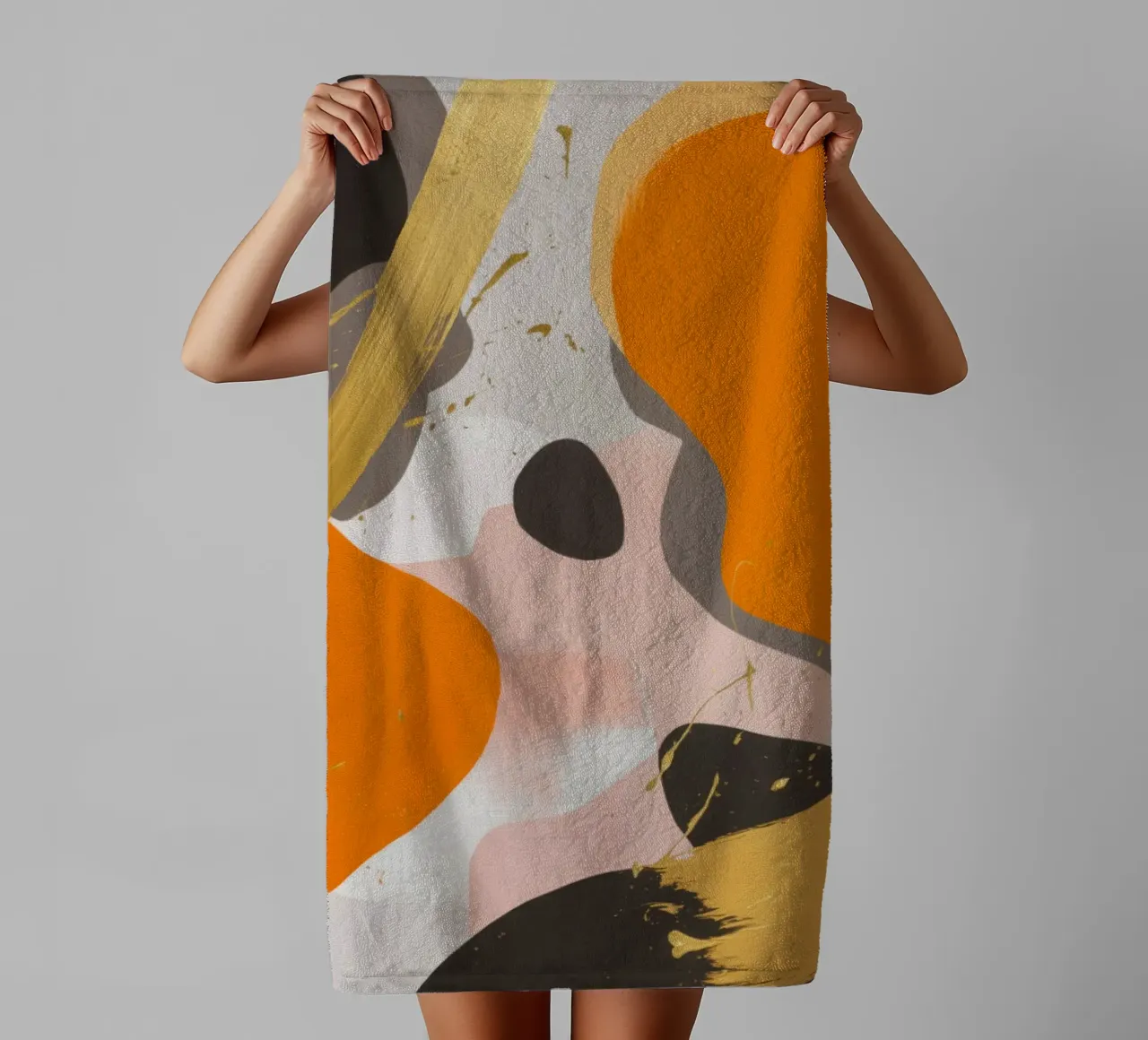 Amber Flow Rhapsody towel by Monarch Arc