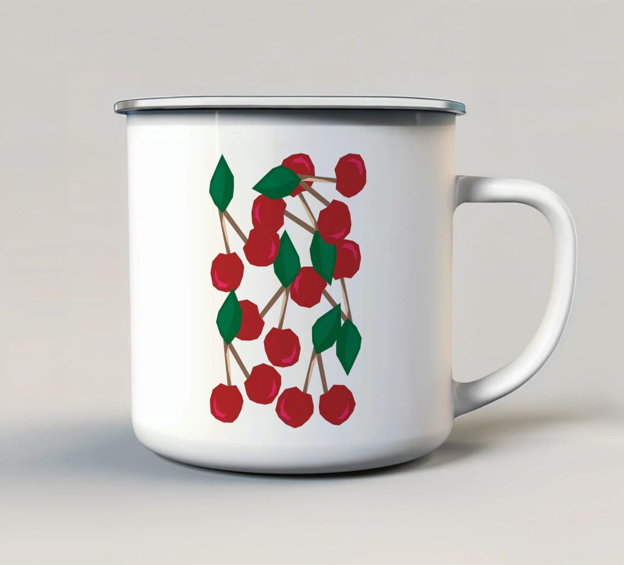 cherry. tazza in smalto da FRICKE DESIGN